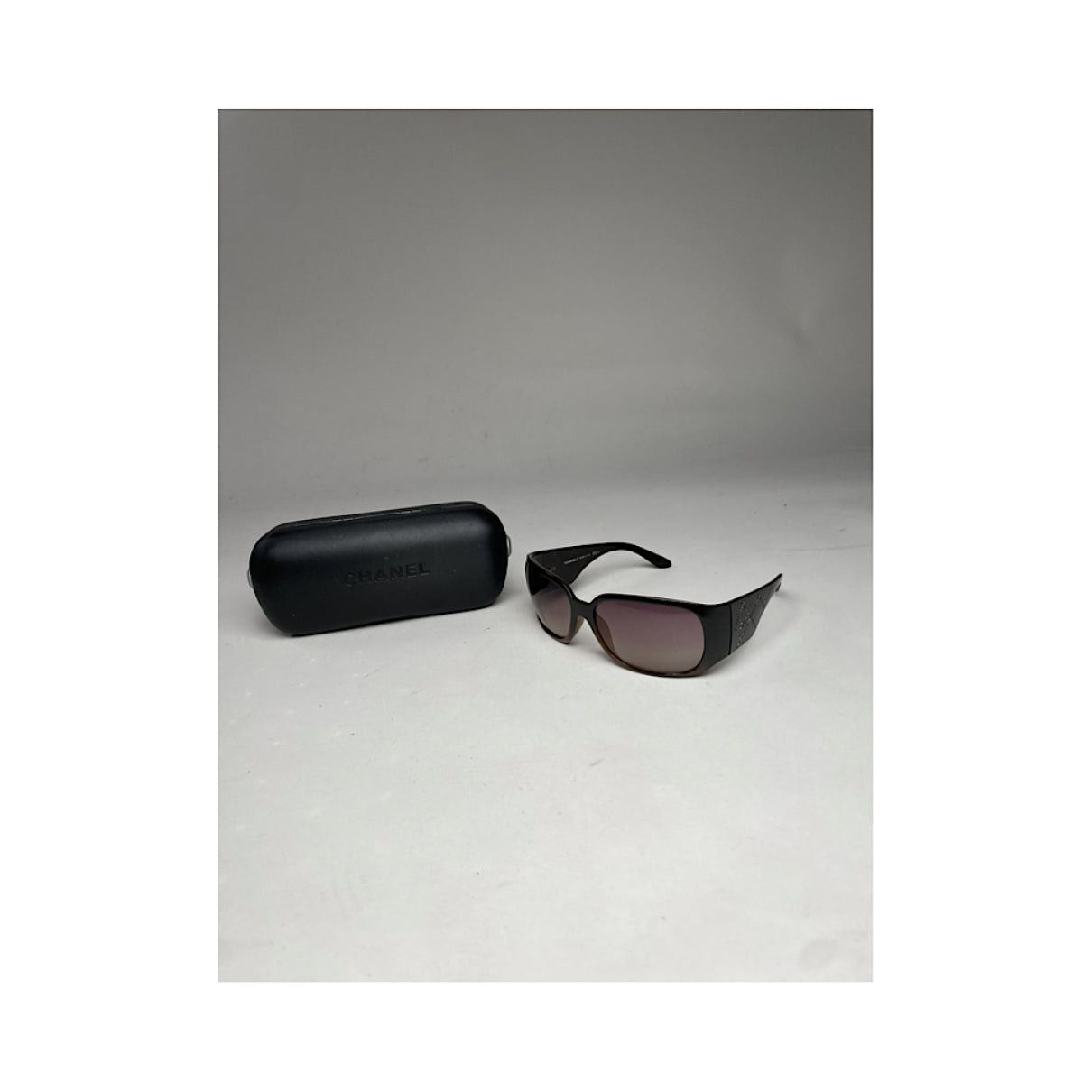 Chanel Brown Plastic Sunglasses Size ONE SIZE - 3 Thumbnail