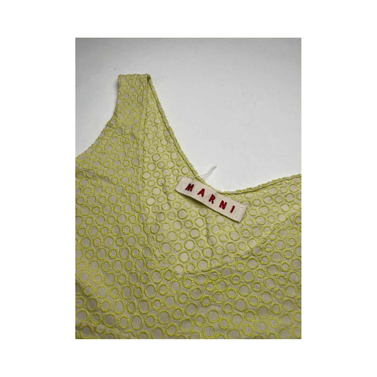 Marni Green Cotton Top Size S / US 4 / IT 40 - 3 Thumbnail