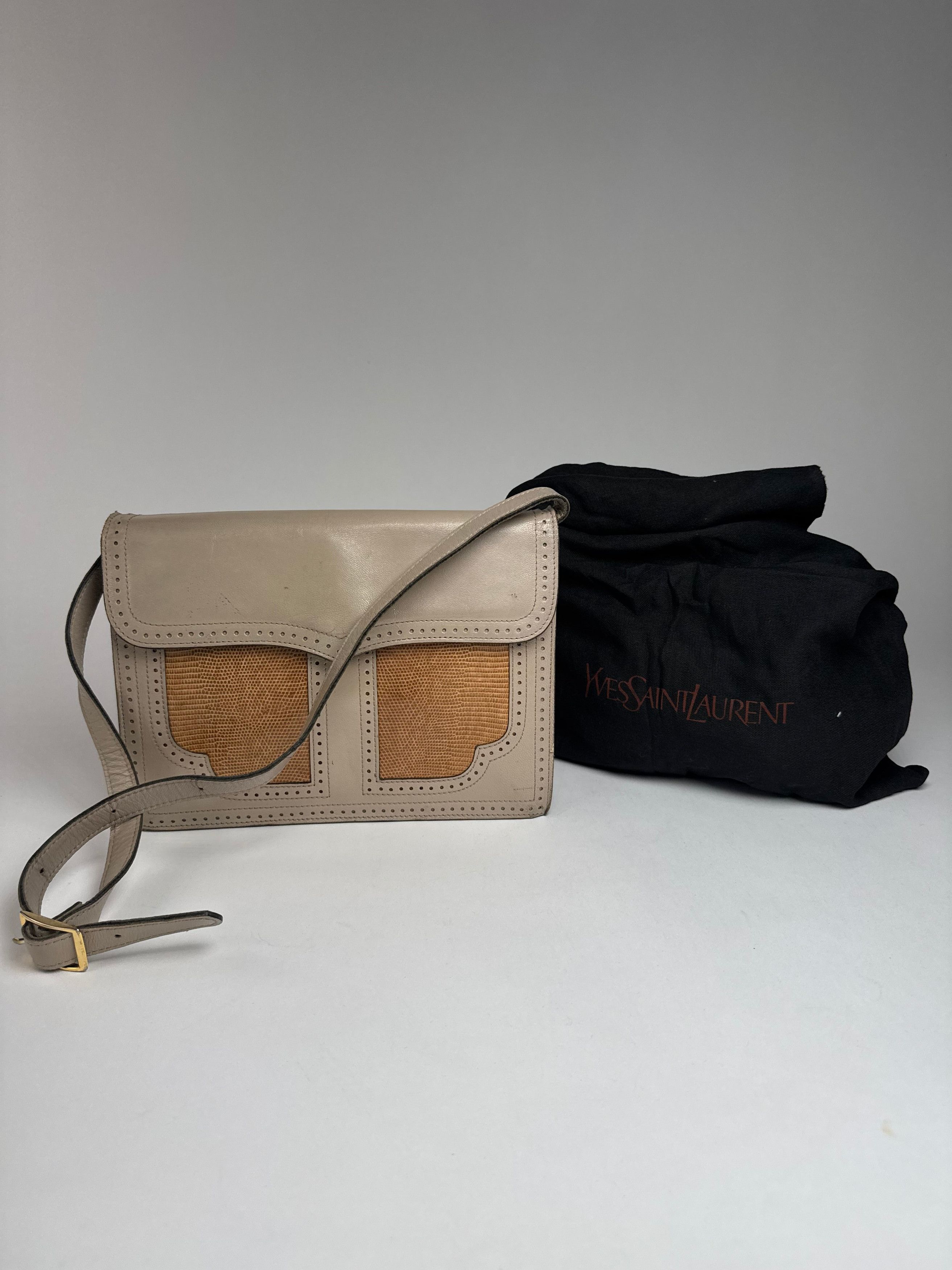 Other Vintage Yves Saint Laurent 2 Way Leather Bag Y-Satchel Size ONE SIZE - 3 Thumbnail