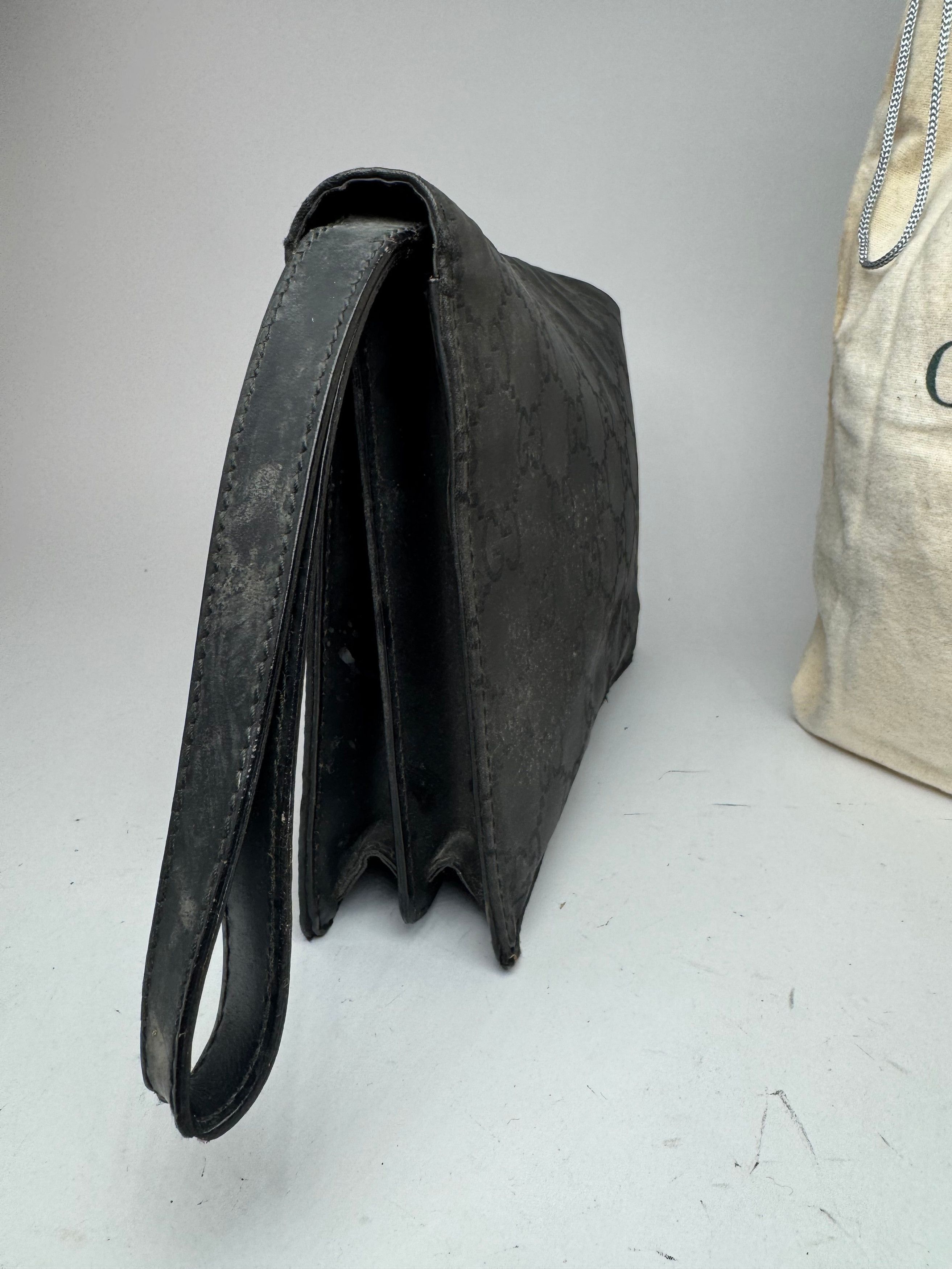 Gucci Vintage Monogramm Clutch Black Size ONE SIZE - 7 Thumbnail