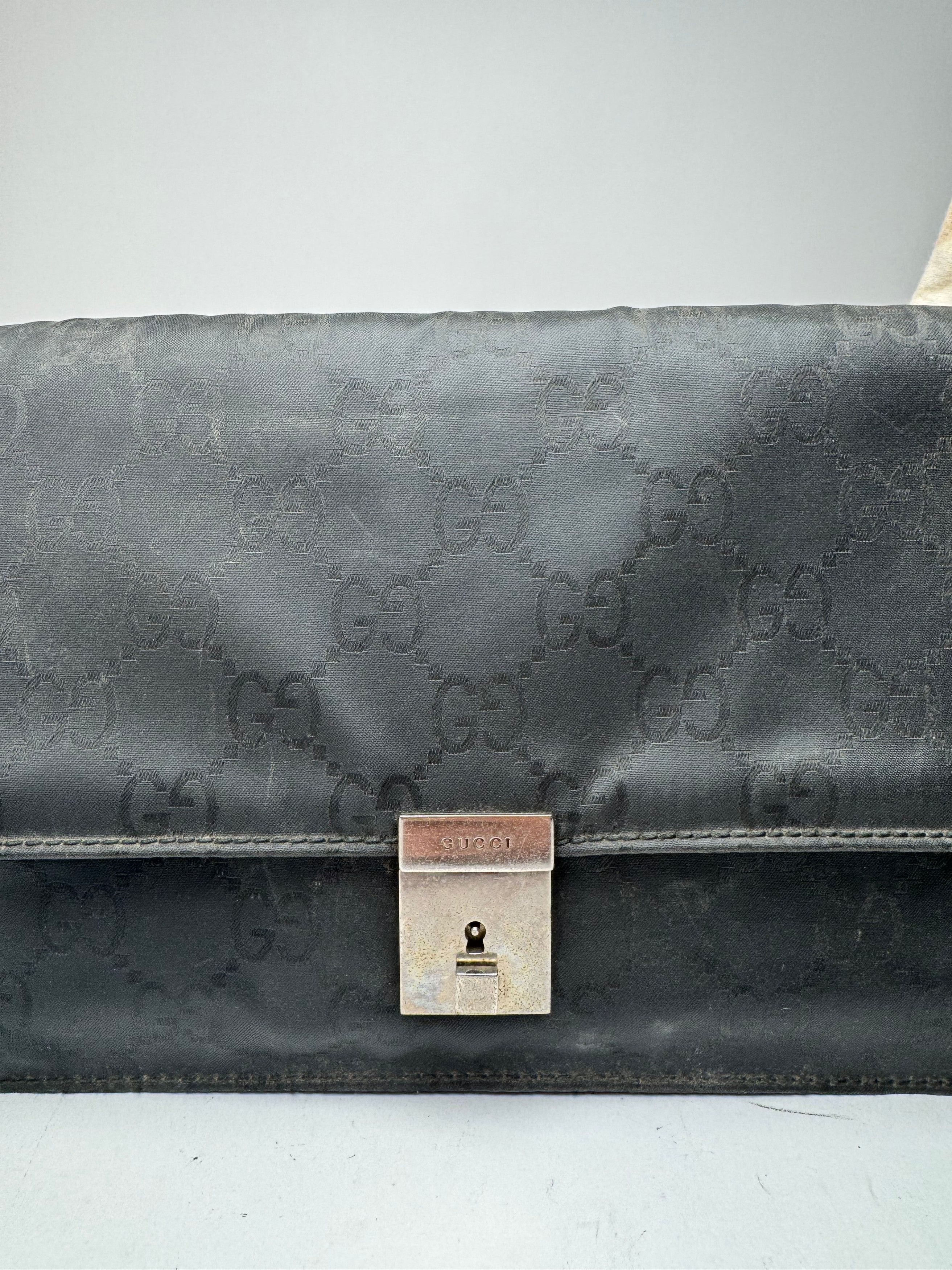 Gucci Vintage Monogramm Clutch Black Size ONE SIZE - 6 Thumbnail