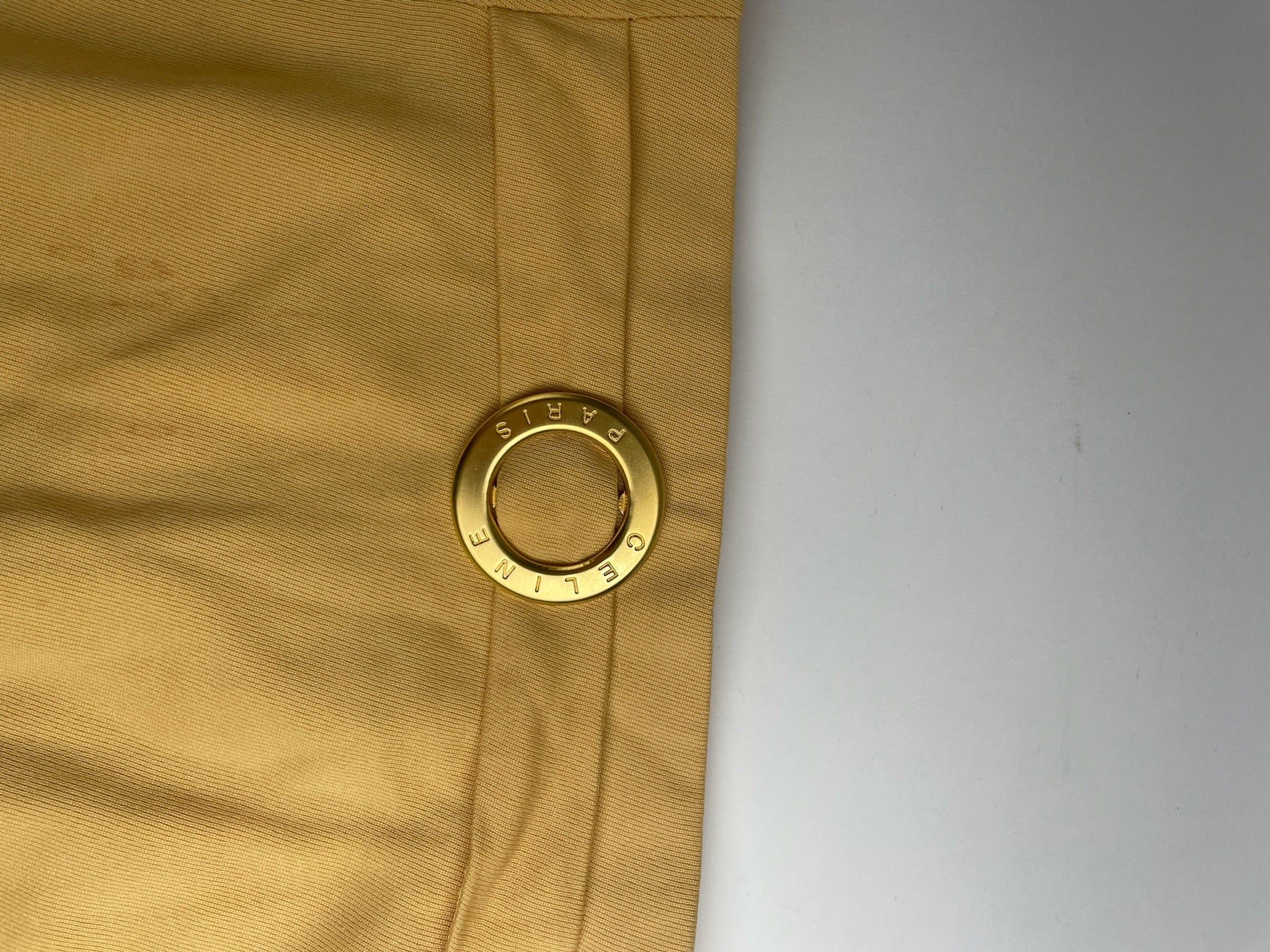 Celine Vintage Paris Skirt Yellow 38/M Size 28" / US 6 / IT 42 - 10 Thumbnail