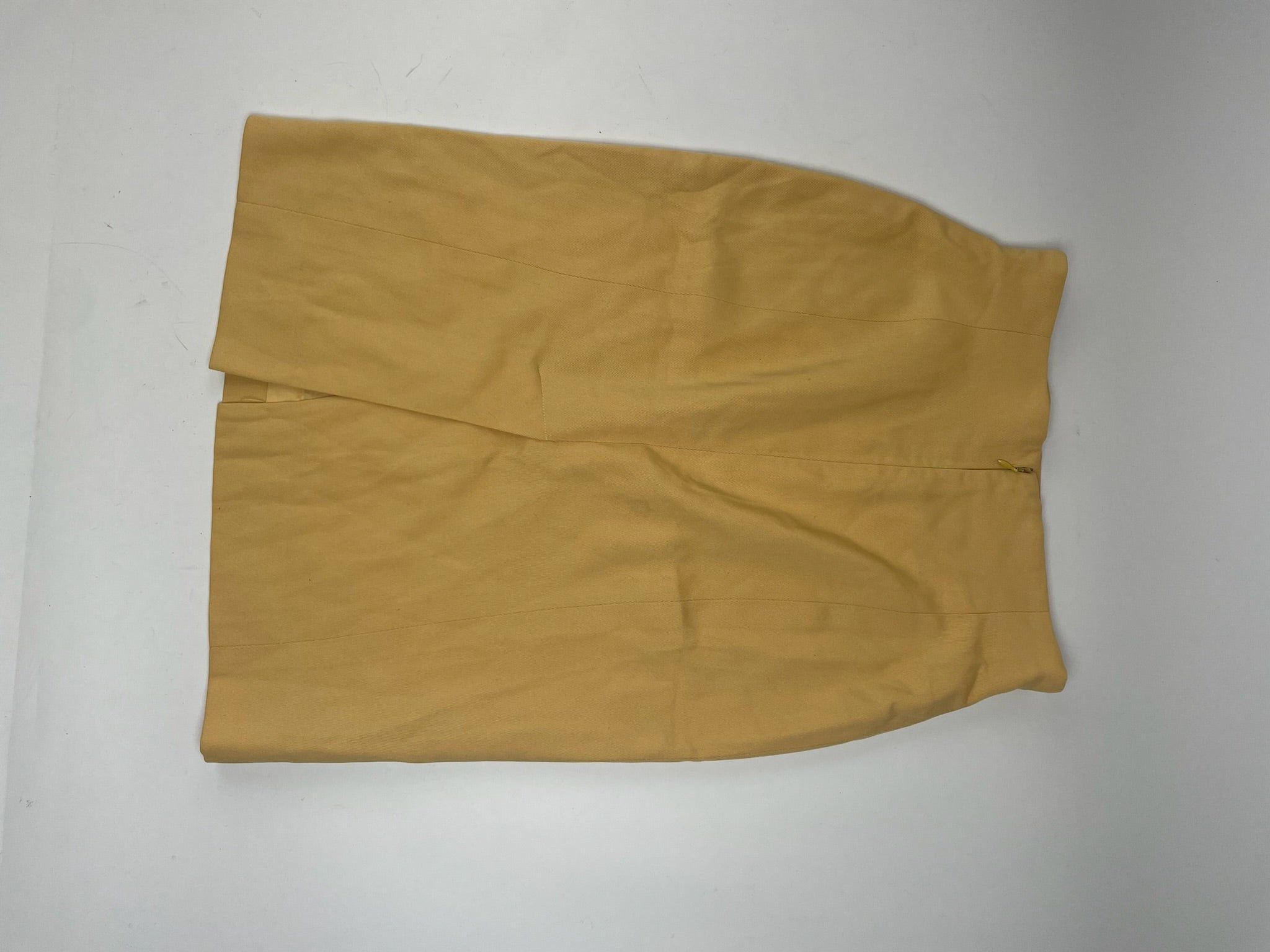 Celine Vintage Paris Skirt Yellow 38/M Size 28" / US 6 / IT 42 - 8 Thumbnail