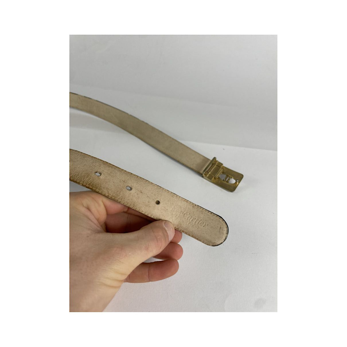 Cartier Brown Leather Belt Size ONE SIZE - 2 Thumbnail