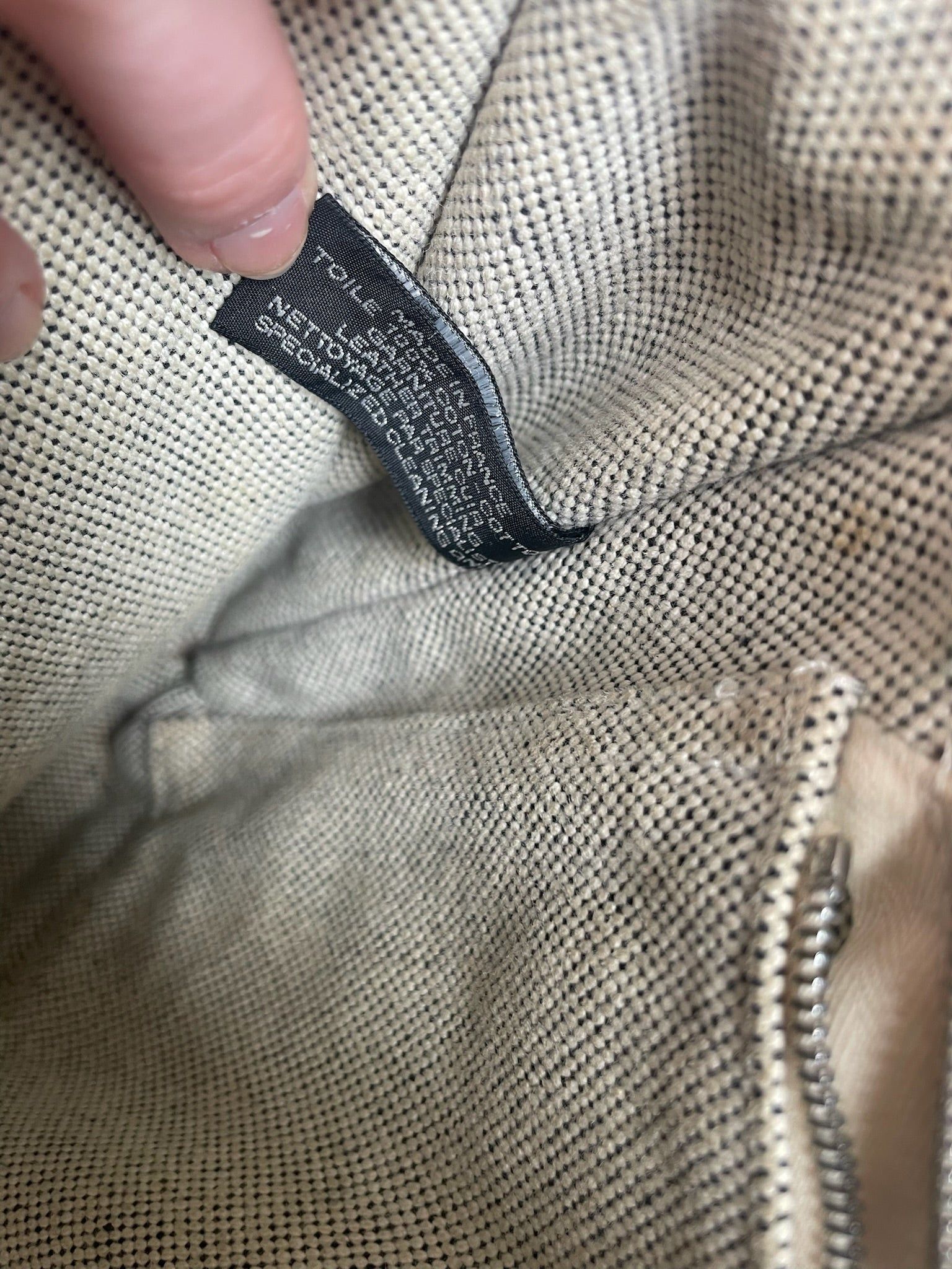 Other Vintage Hermes Canvas Shoulder Bag Beige Size ONE SIZE - 3 Thumbnail