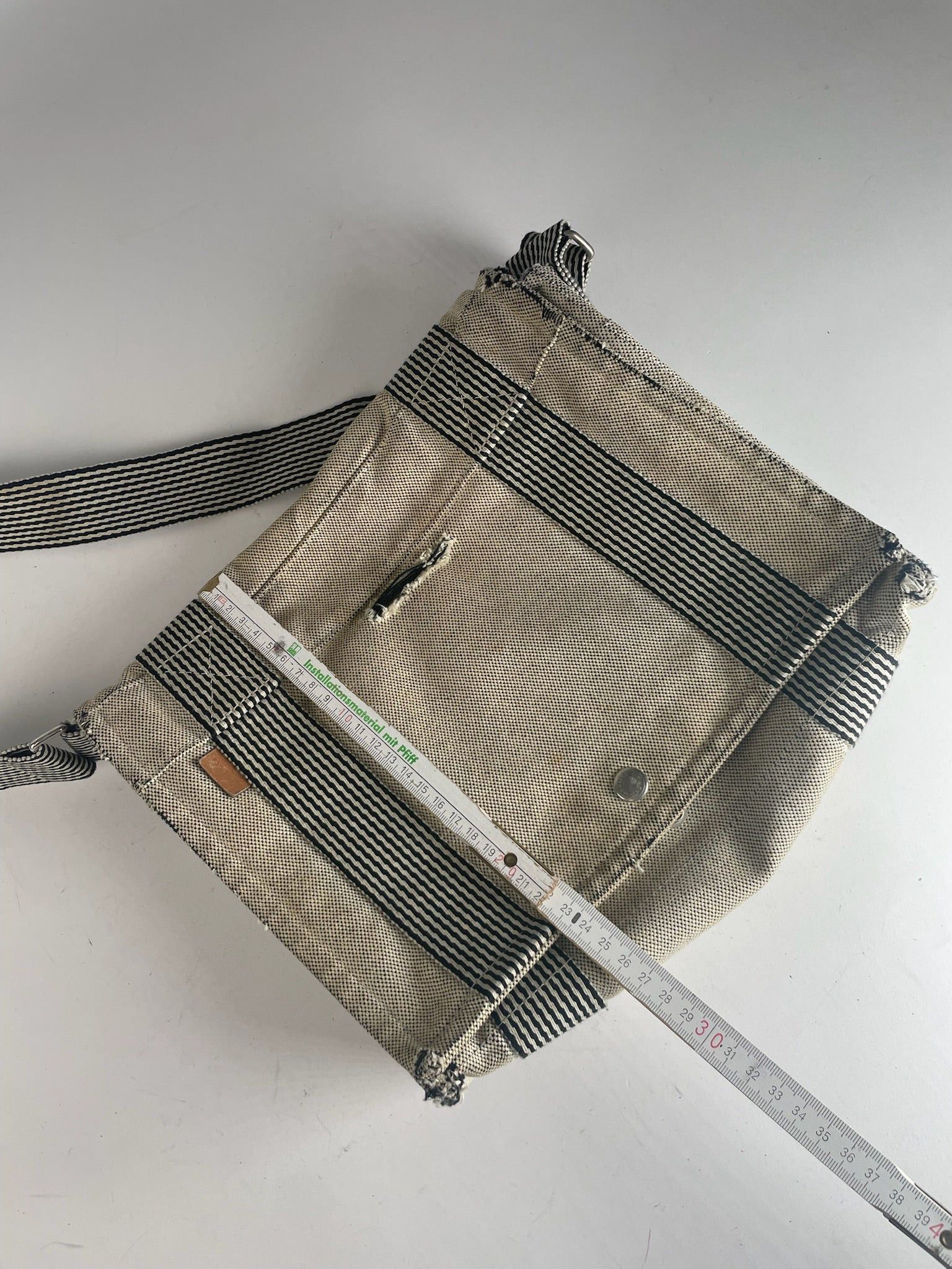 Other Vintage Hermes Canvas Shoulder Bag Beige Size ONE SIZE - 15 Thumbnail