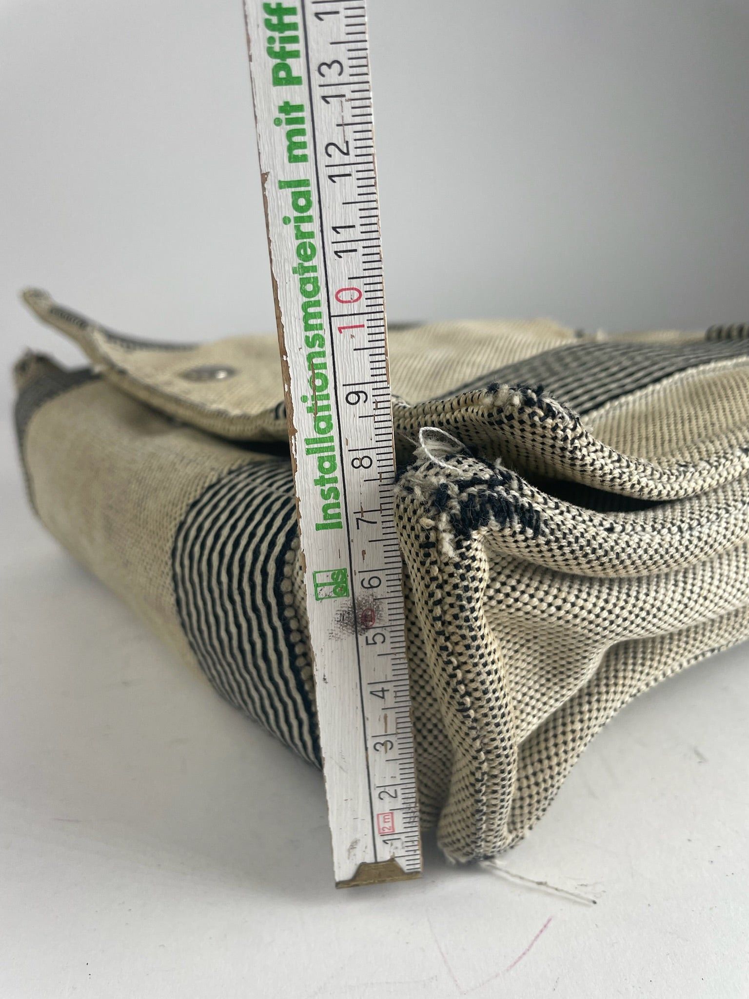 Other Vintage Hermes Canvas Shoulder Bag Beige Size ONE SIZE - 13 Thumbnail