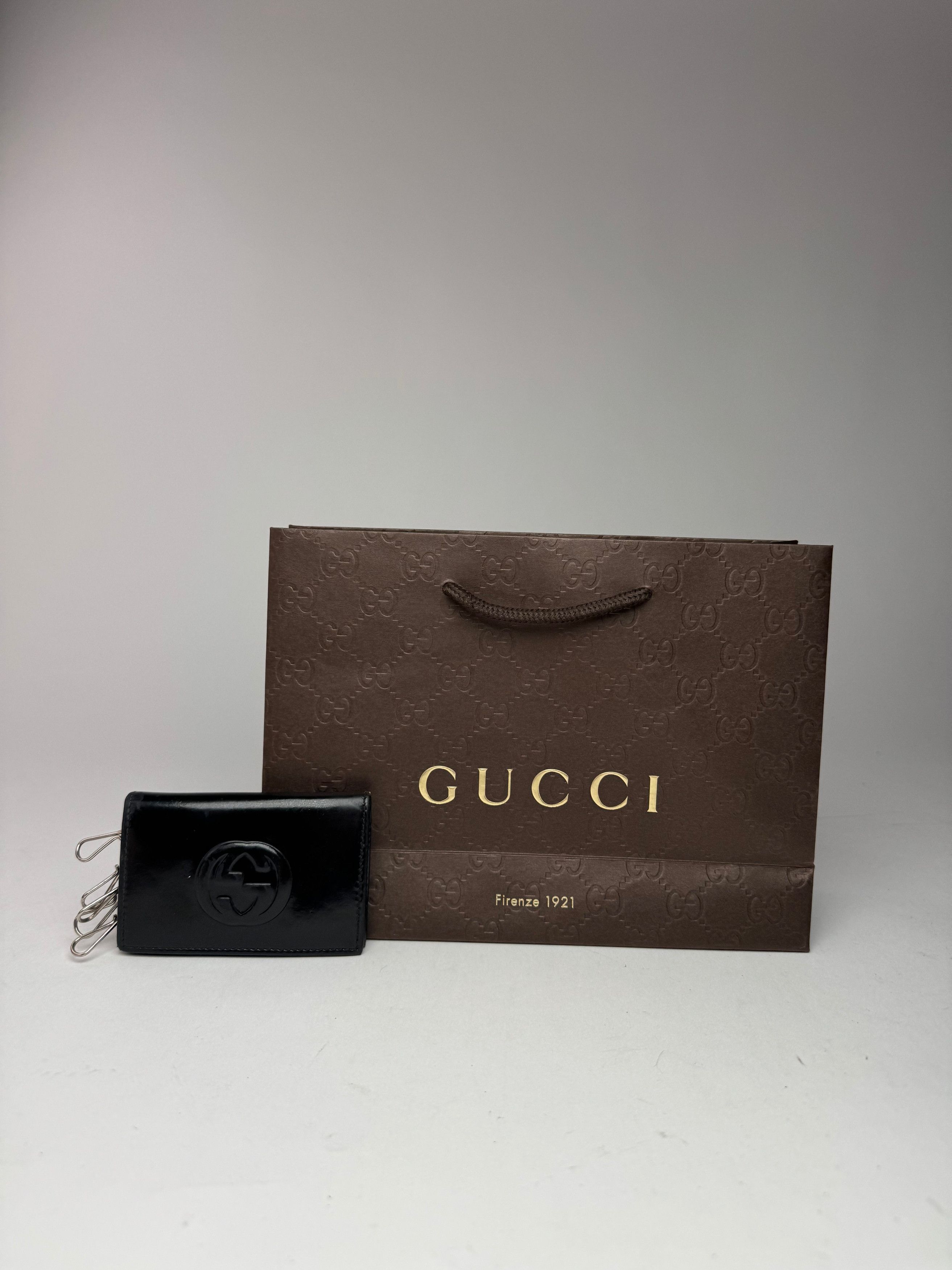 Gucci Vintage GG patent leather Key Holder black Size ONE SIZE - 12 Thumbnail