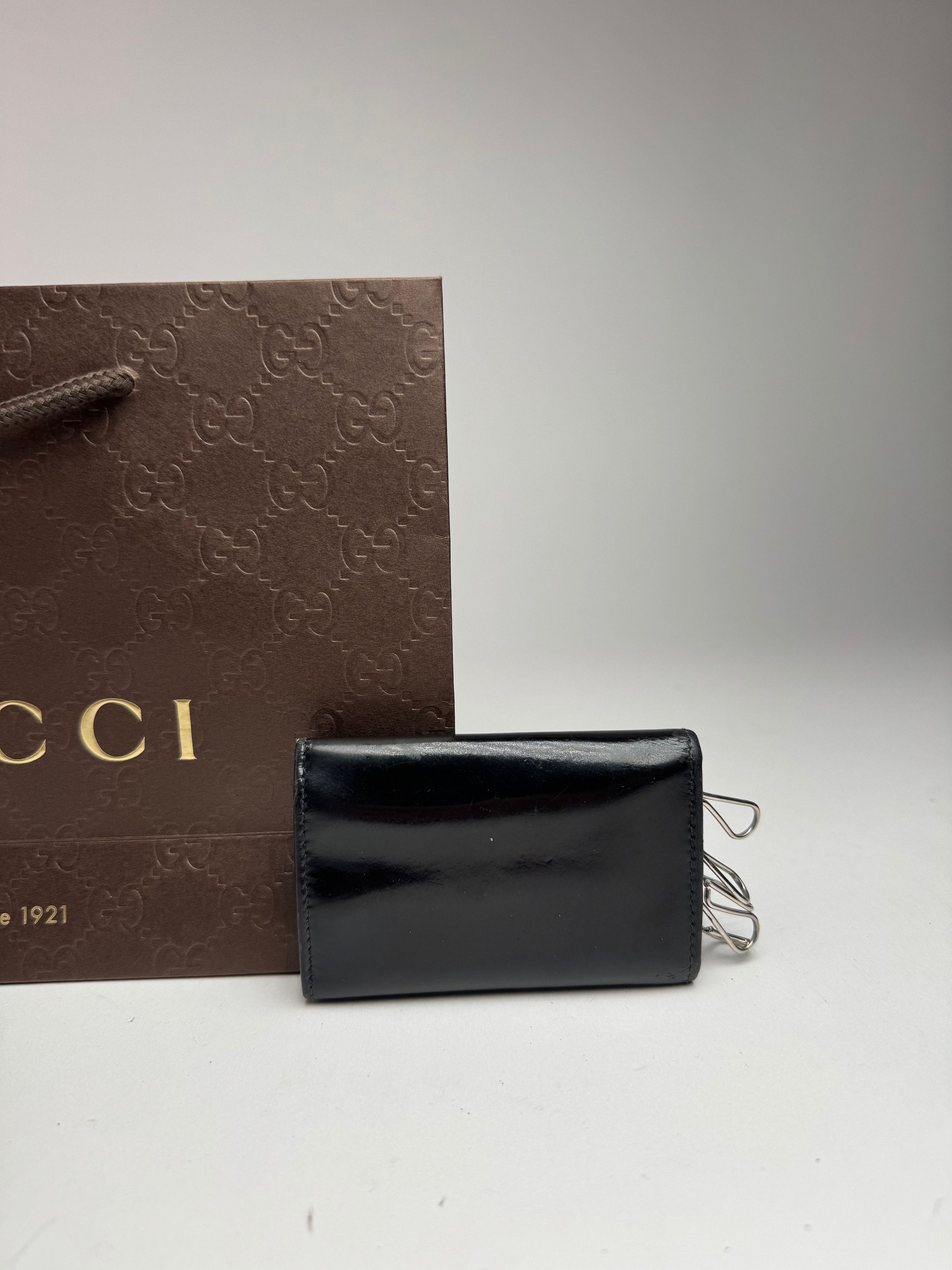 Gucci Vintage GG patent leather Key Holder black Size ONE SIZE - 3 Thumbnail