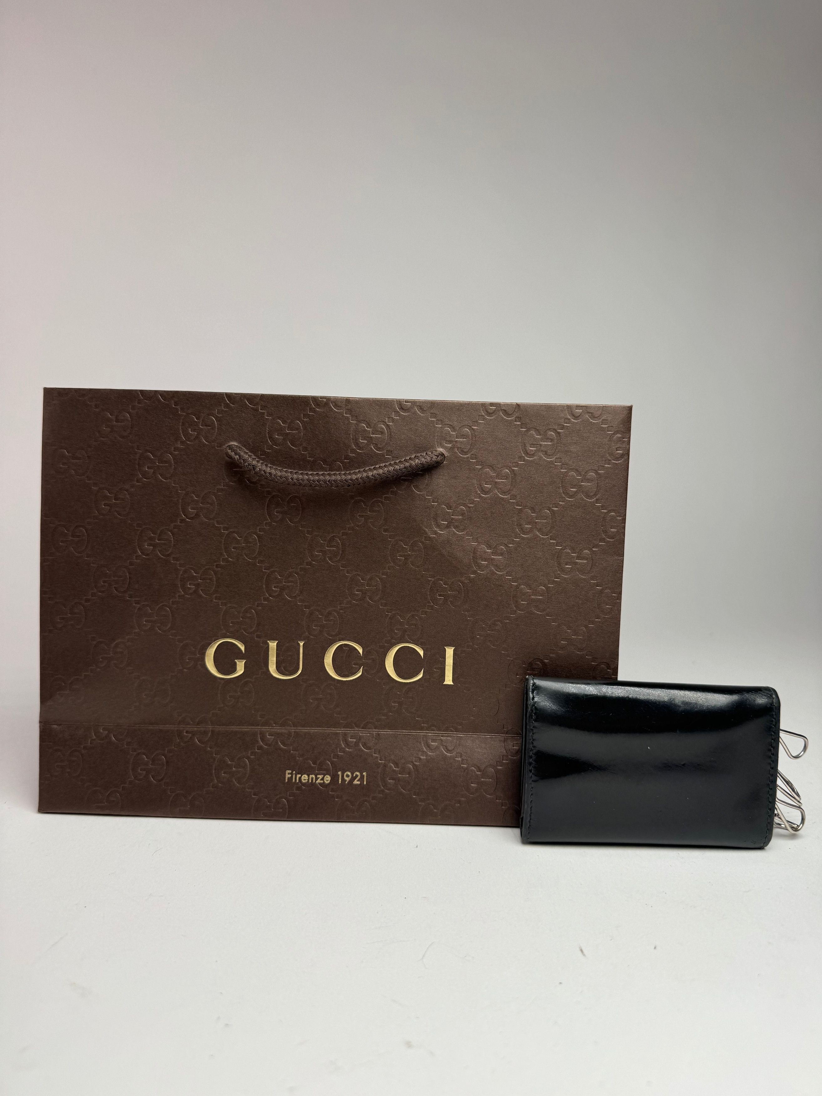Gucci Vintage GG patent leather Key Holder black Size ONE SIZE - 8 Thumbnail