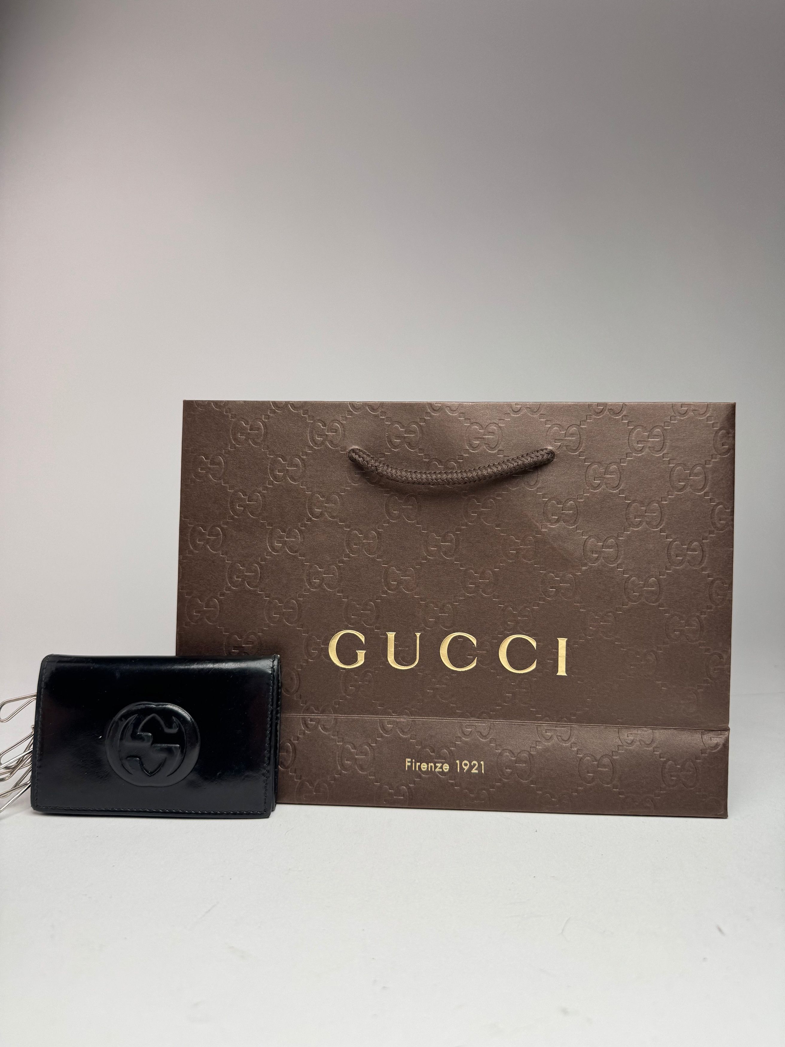 Gucci Vintage GG patent leather Key Holder black Size ONE SIZE - 7 Thumbnail