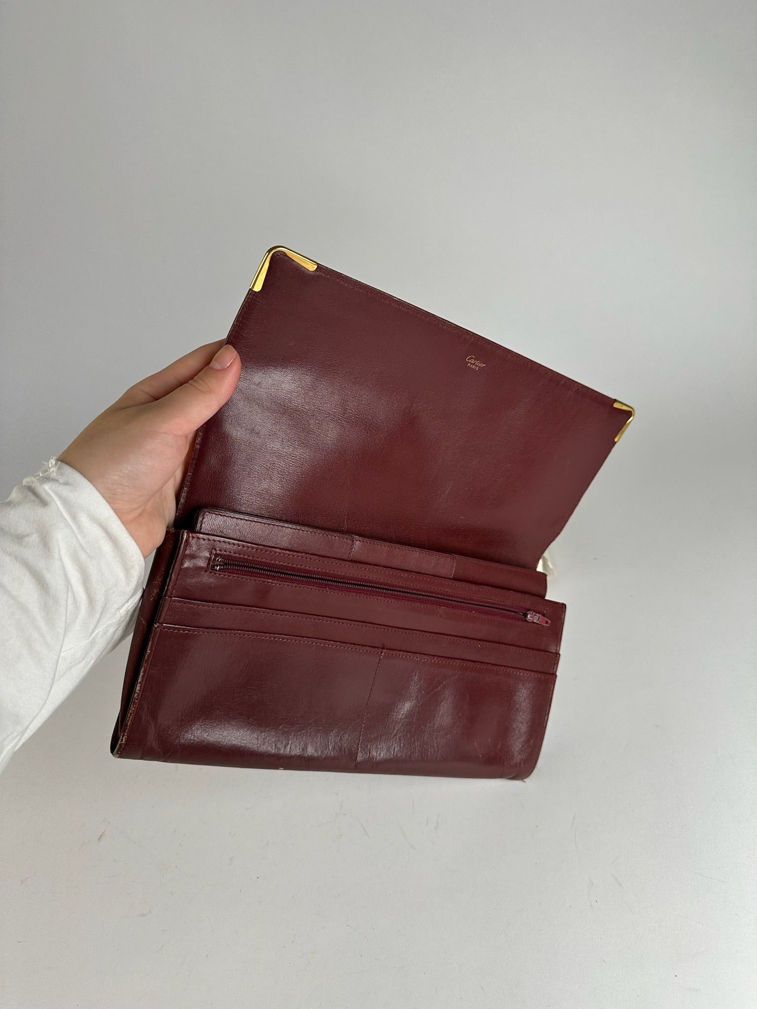 Cartier Vintage leather clutch burgundy Size ONE SIZE - 6 Thumbnail
