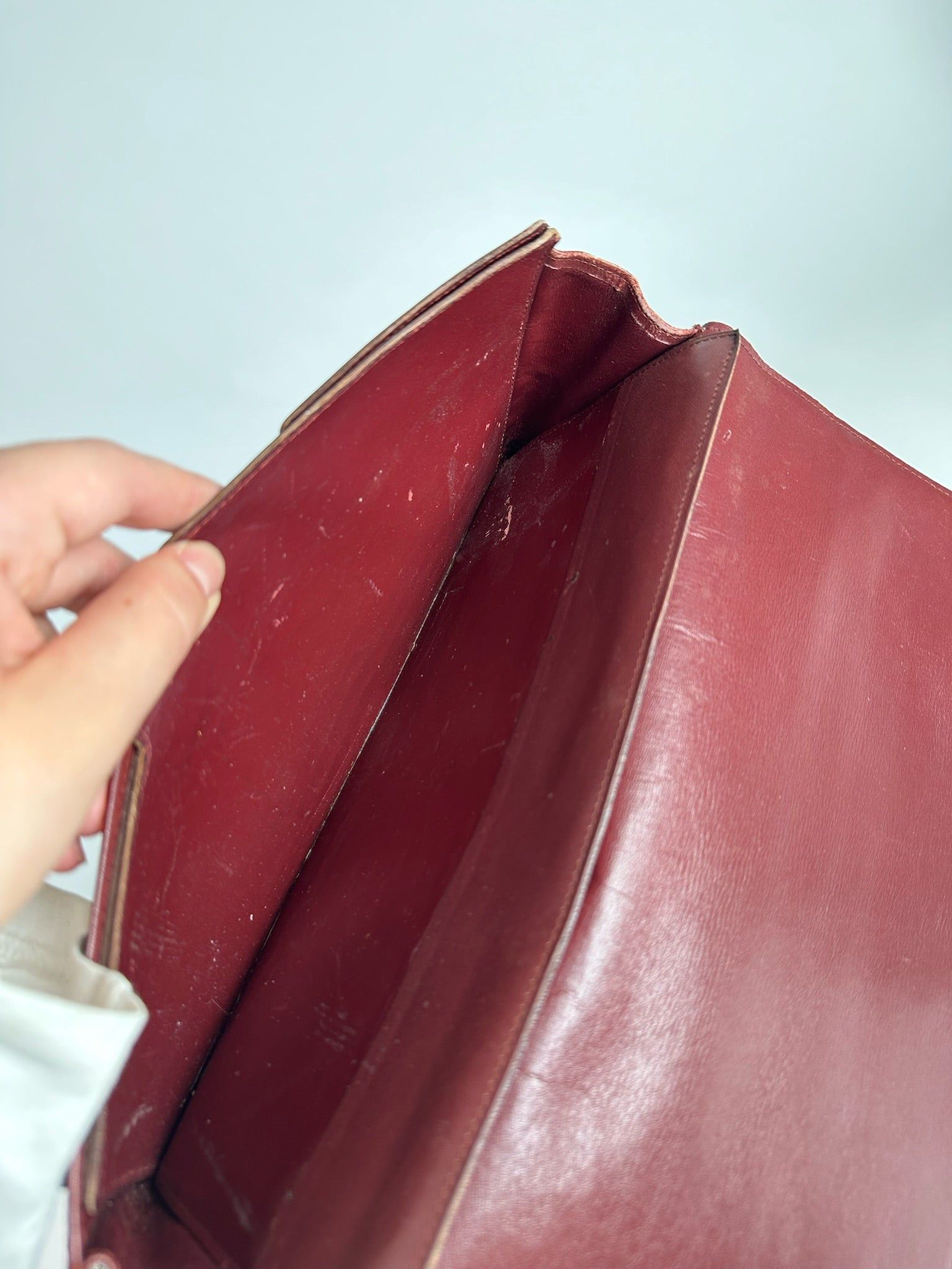 Cartier Vintage leather clutch burgundy Size ONE SIZE - 4 Thumbnail