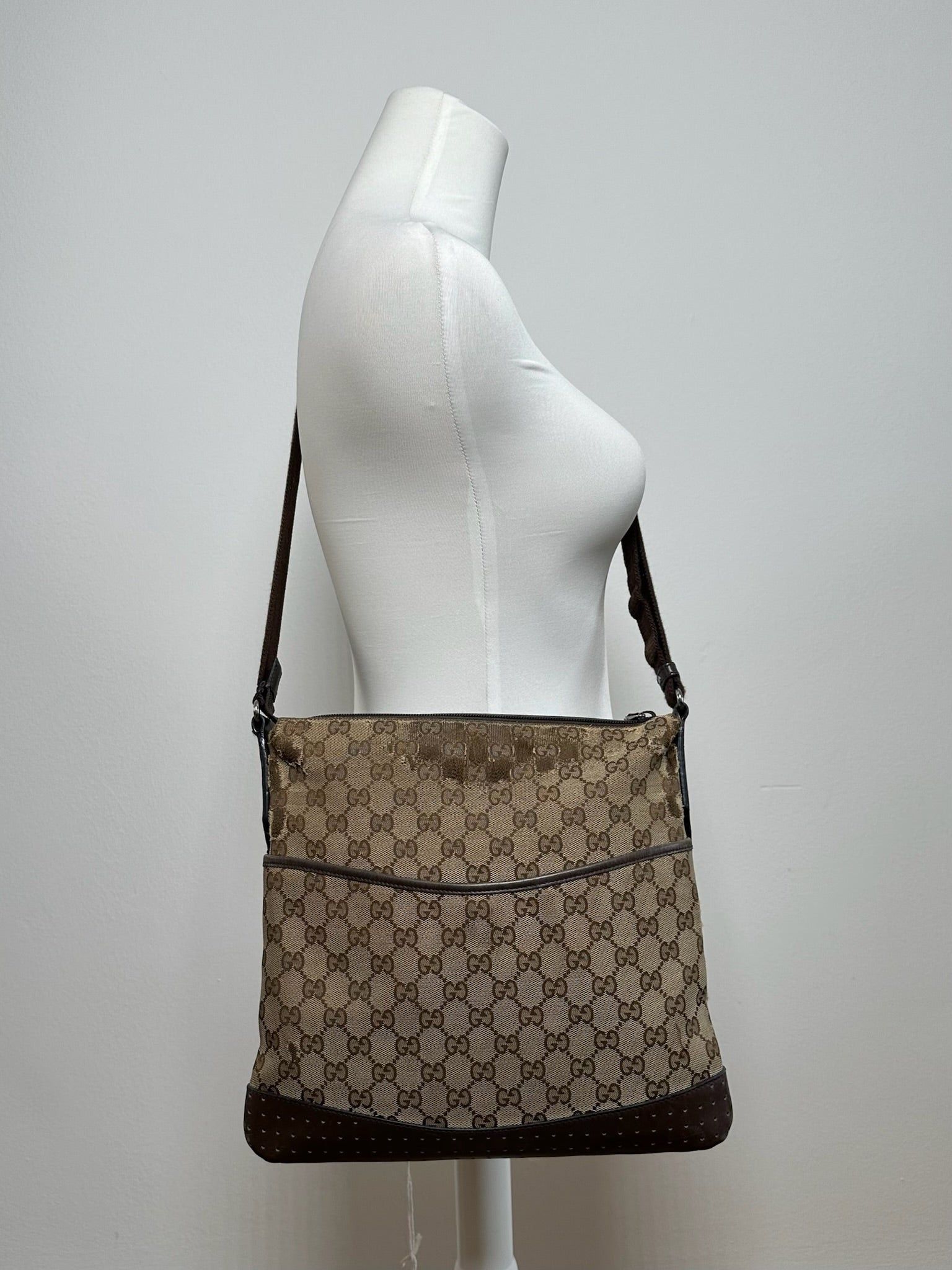 Gucci Vintage Monogram Bag Beige Brown Size ONE SIZE - 5 Thumbnail