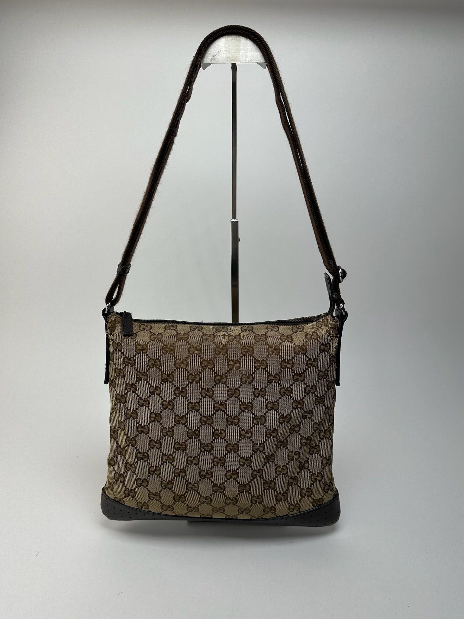 Gucci Vintage Monogram Bag Beige Brown Size ONE SIZE - 2 Thumbnail
