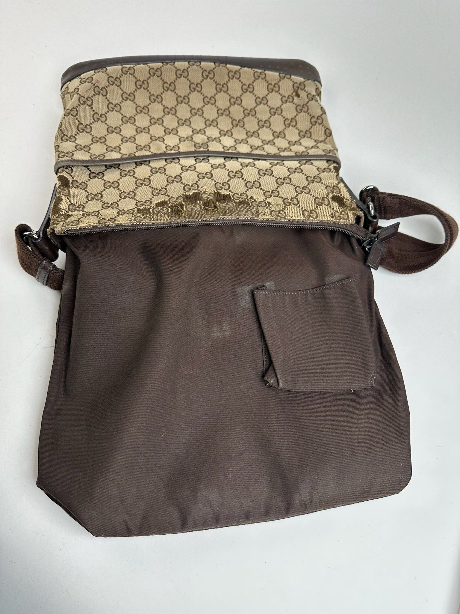 Gucci Vintage Monogram Bag Beige Brown Size ONE SIZE - 7 Thumbnail