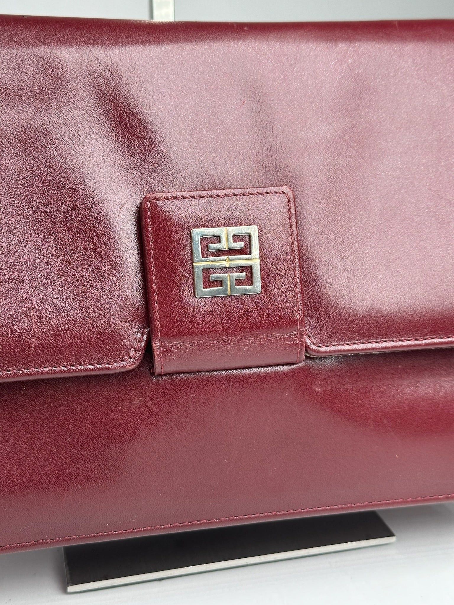 Givenchy Vintage 4G leather bag burgundy Size ONE SIZE - 10 Thumbnail