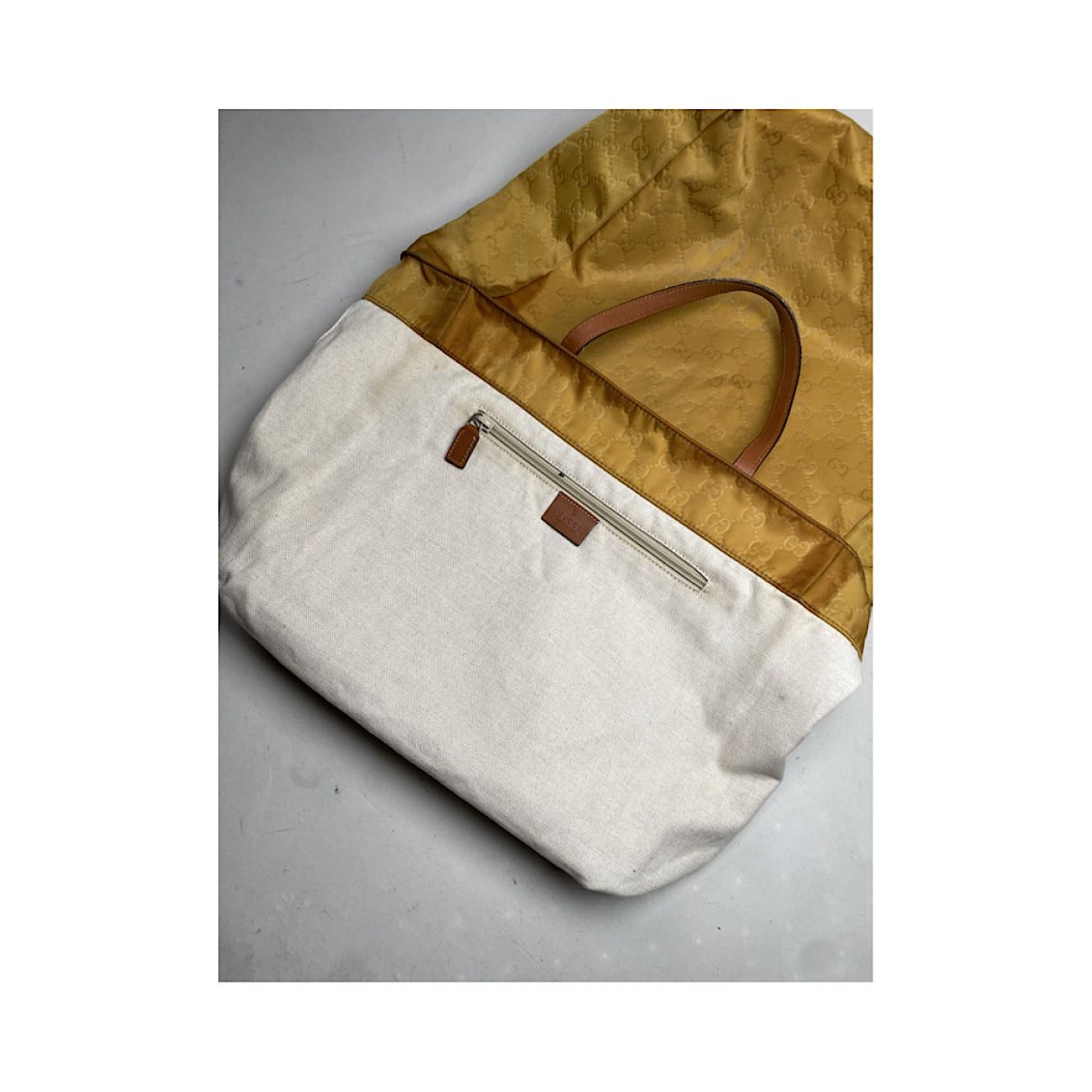 Gucci Jackie Vintage Yellow Polyester Handbag Size ONE SIZE - 4 Thumbnail