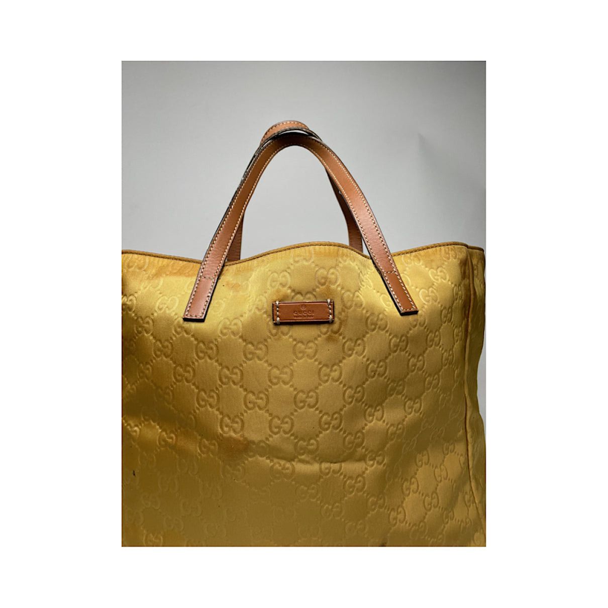 Gucci Jackie Vintage Yellow Polyester Handbag Size ONE SIZE - 2 Thumbnail