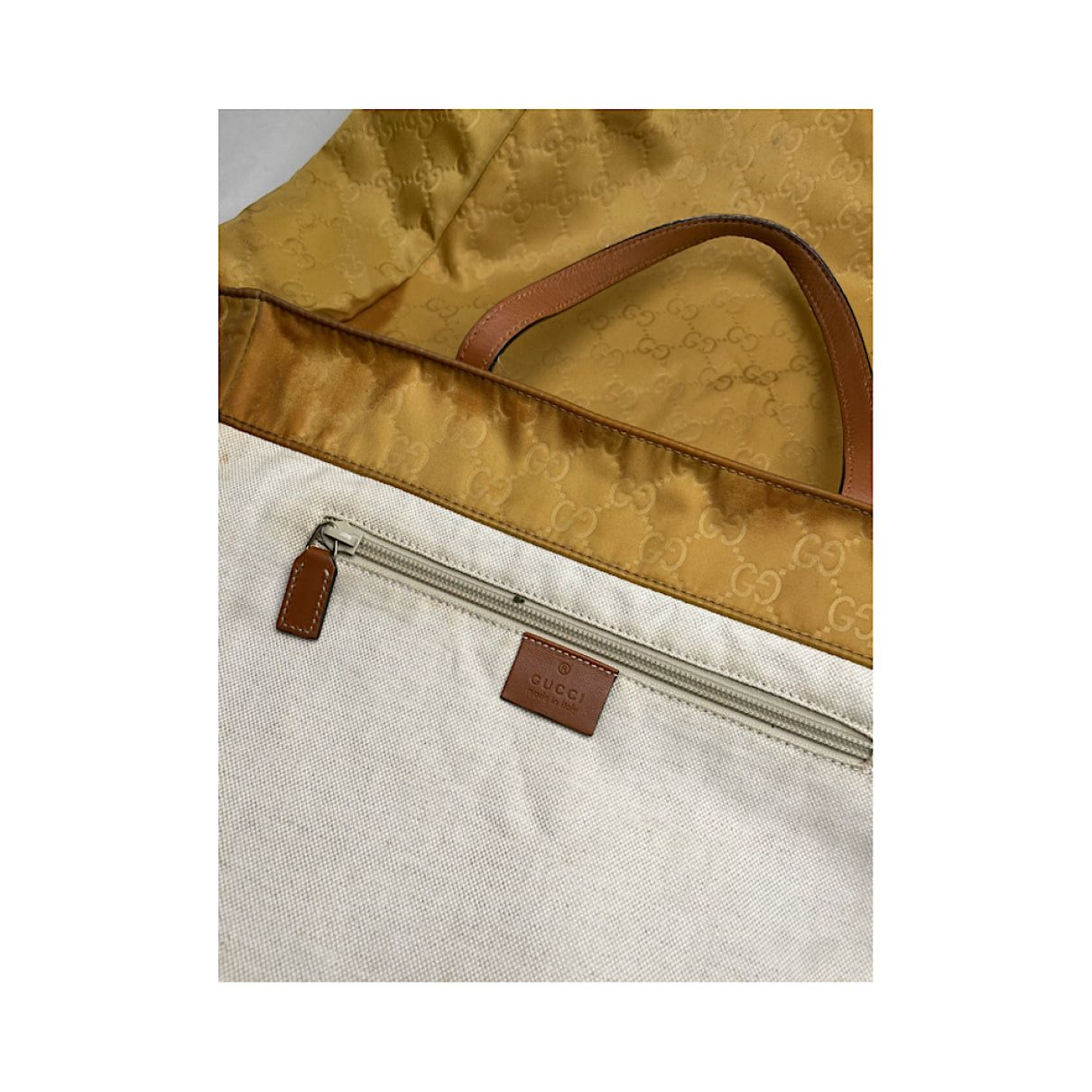 Gucci Jackie Vintage Yellow Polyester Handbag Size ONE SIZE - 5 Thumbnail