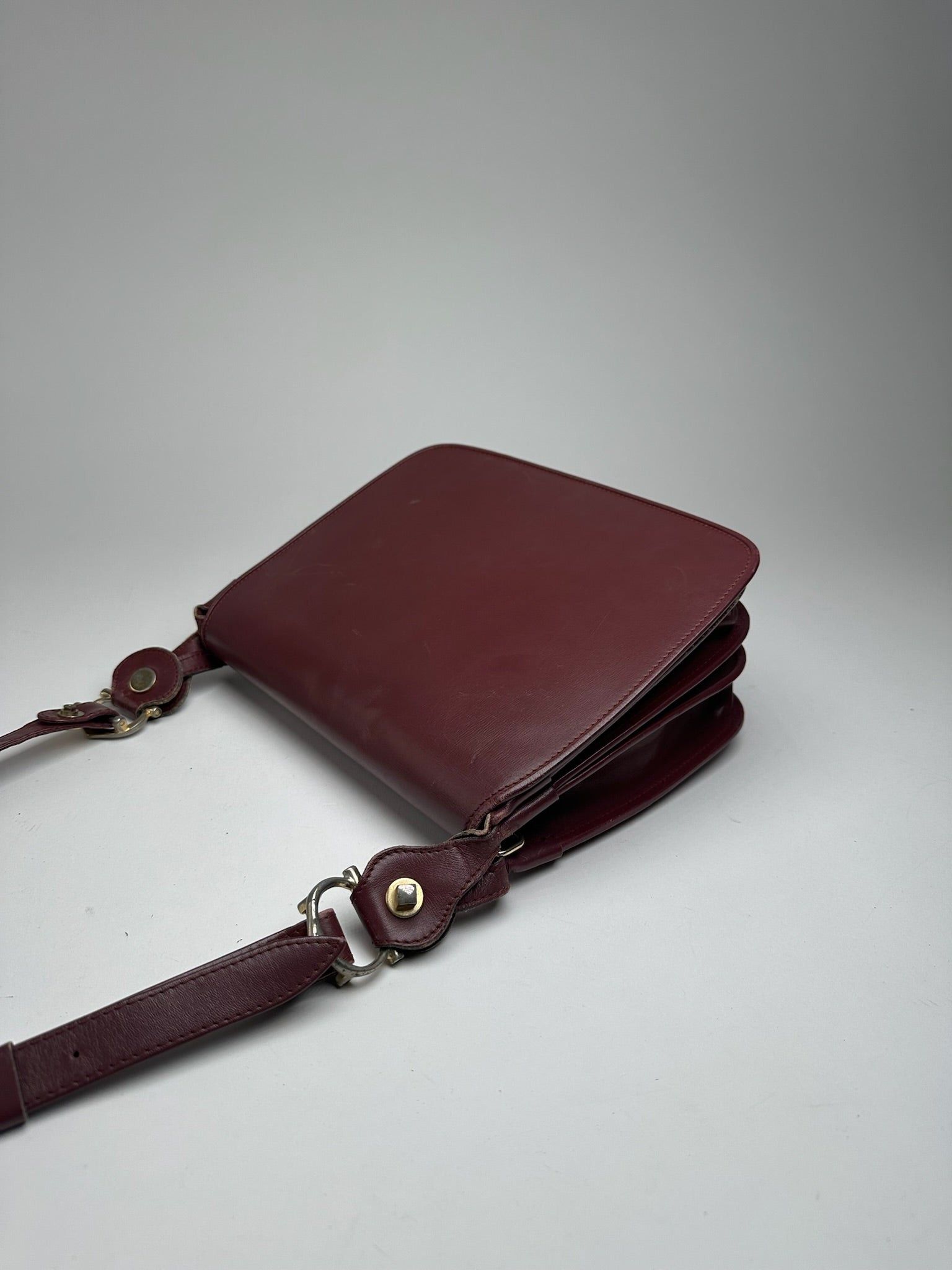 Cartier Vintage leather Shoulder bag burgundy Size ONE SIZE - 10 Thumbnail