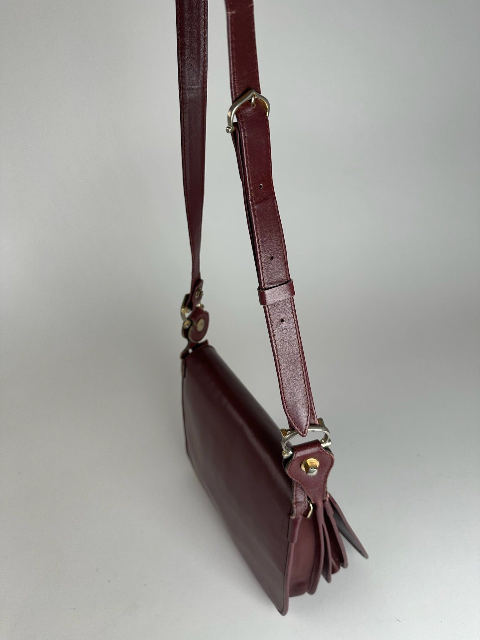 Cartier Vintage leather Shoulder bag burgundy Size ONE SIZE - 8 Thumbnail