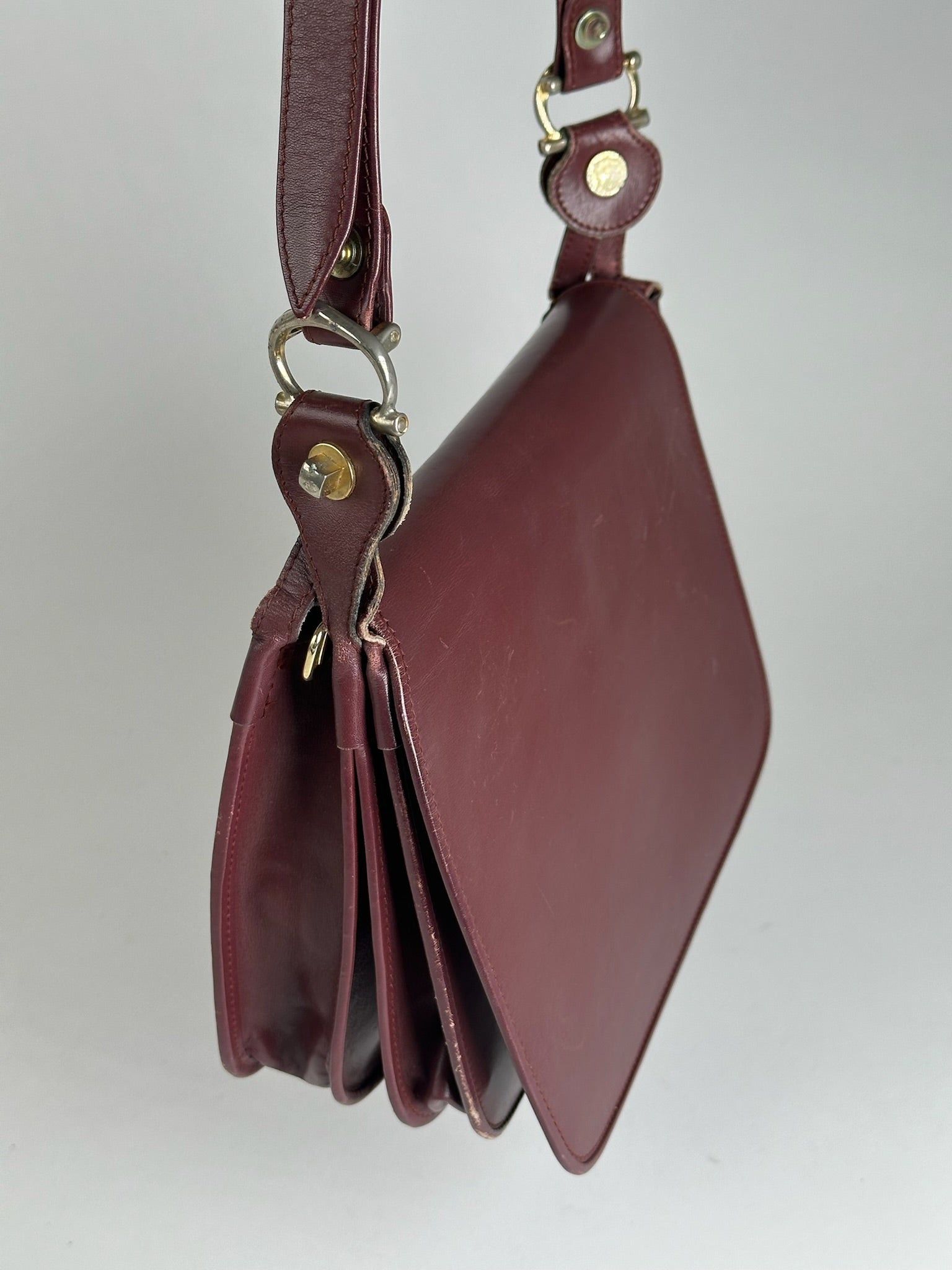 Cartier Vintage leather Shoulder bag burgundy Size ONE SIZE - 9 Thumbnail