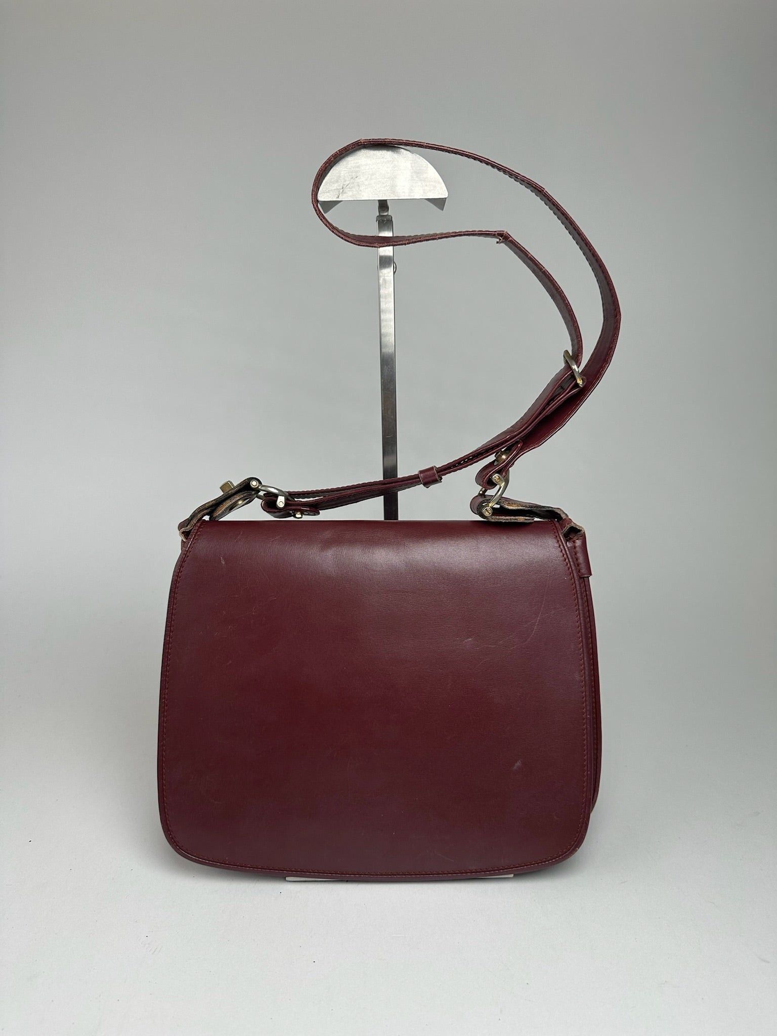 Cartier Vintage leather Shoulder bag burgundy Size ONE SIZE - 15 Thumbnail