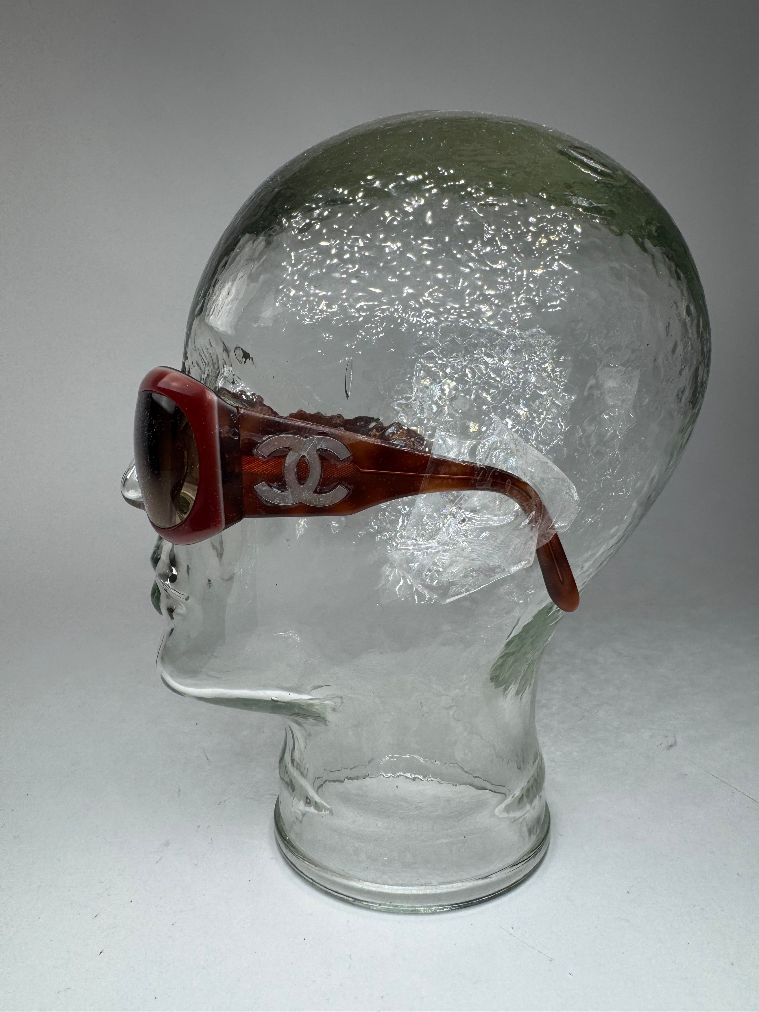 Chanel Vintage CC sunglasses Red Size ONE SIZE - 5 Thumbnail