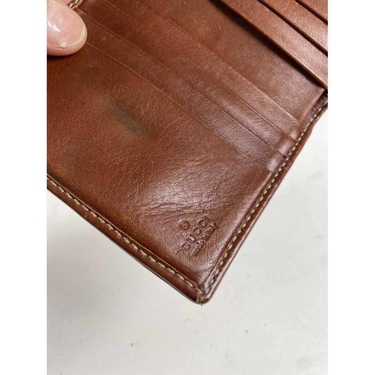 Gucci GG Blooms Beige Leather Wallet Size ONE SIZE - 4 Thumbnail