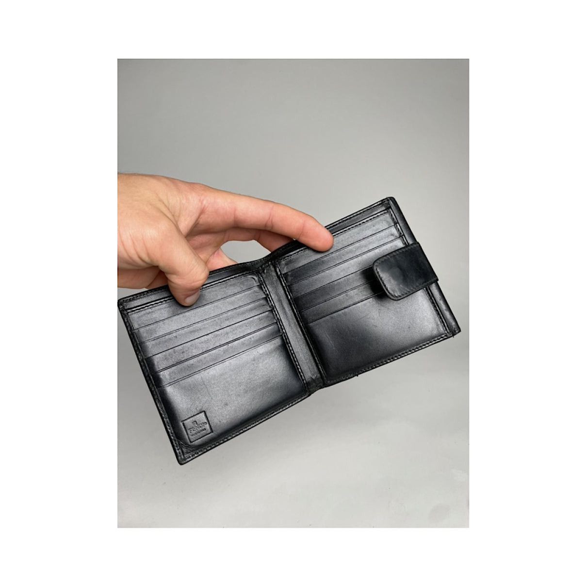 Fendi Black Leather Wallet Size ONE SIZE - 4 Thumbnail