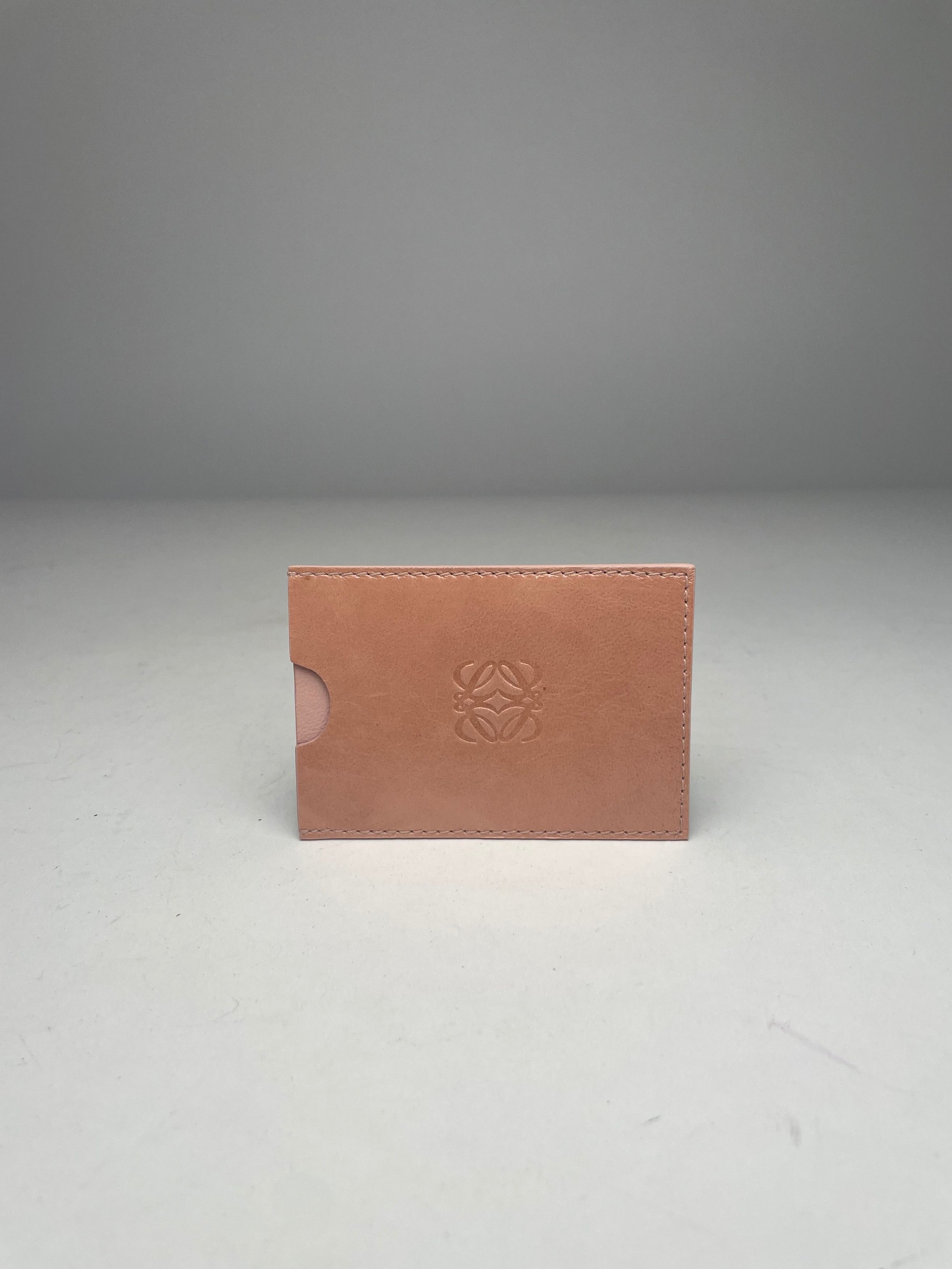 Loewe Vintage Madrid Leather Card Holder Pink Size ONE SIZE - 3 Thumbnail