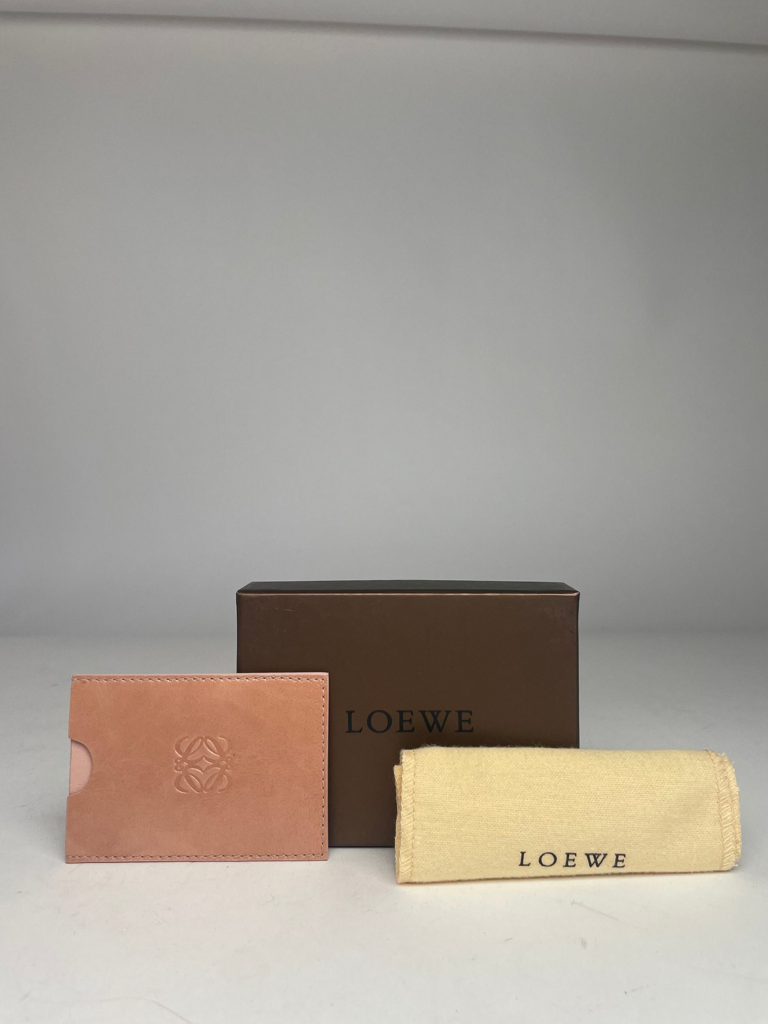 Loewe Vintage Madrid Leather Card Holder Pink Size ONE SIZE - 5 Thumbnail
