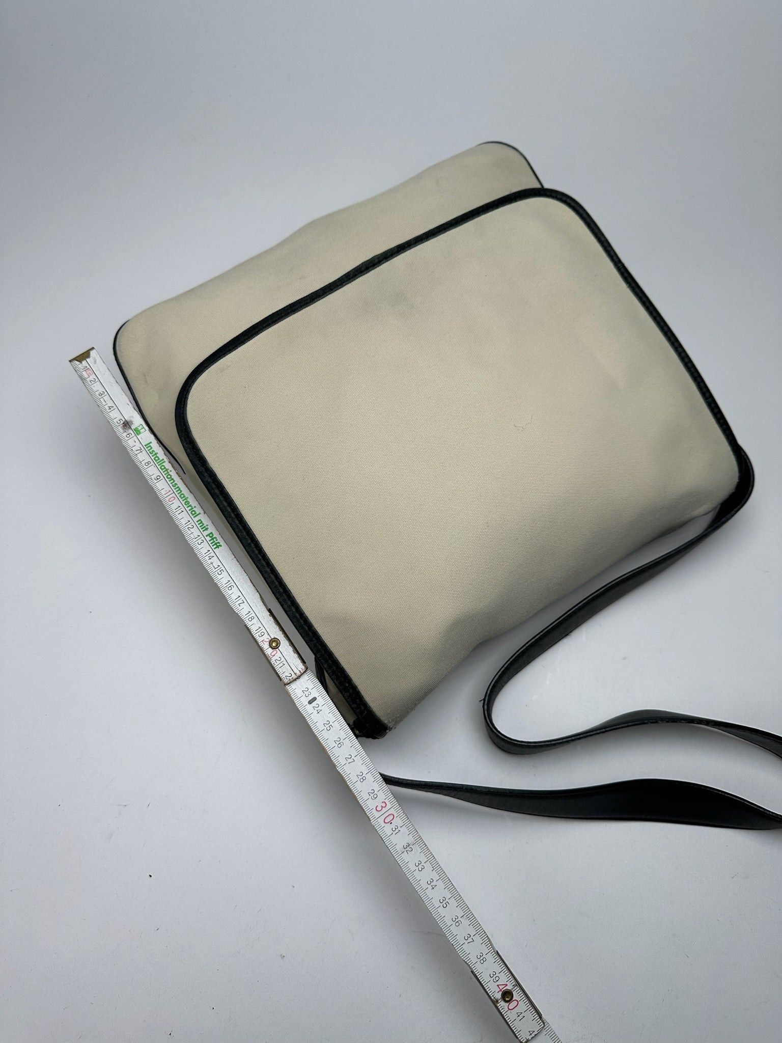 Loewe Vintage Canvas Leather Shoulder bag black white Size ONE SIZE - 14 Thumbnail