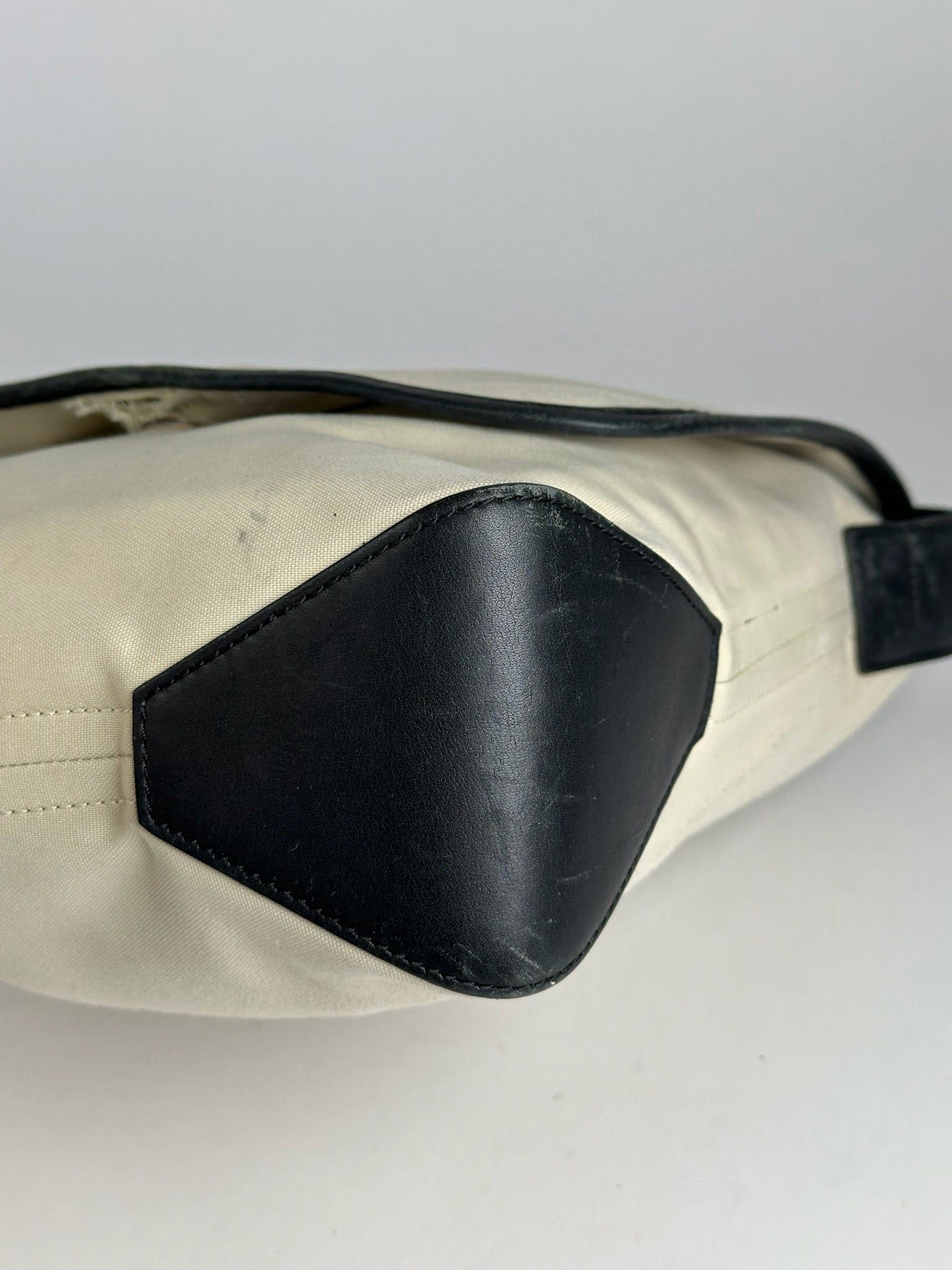 Loewe Vintage Canvas Leather Shoulder bag black white Size ONE SIZE - 11 Thumbnail