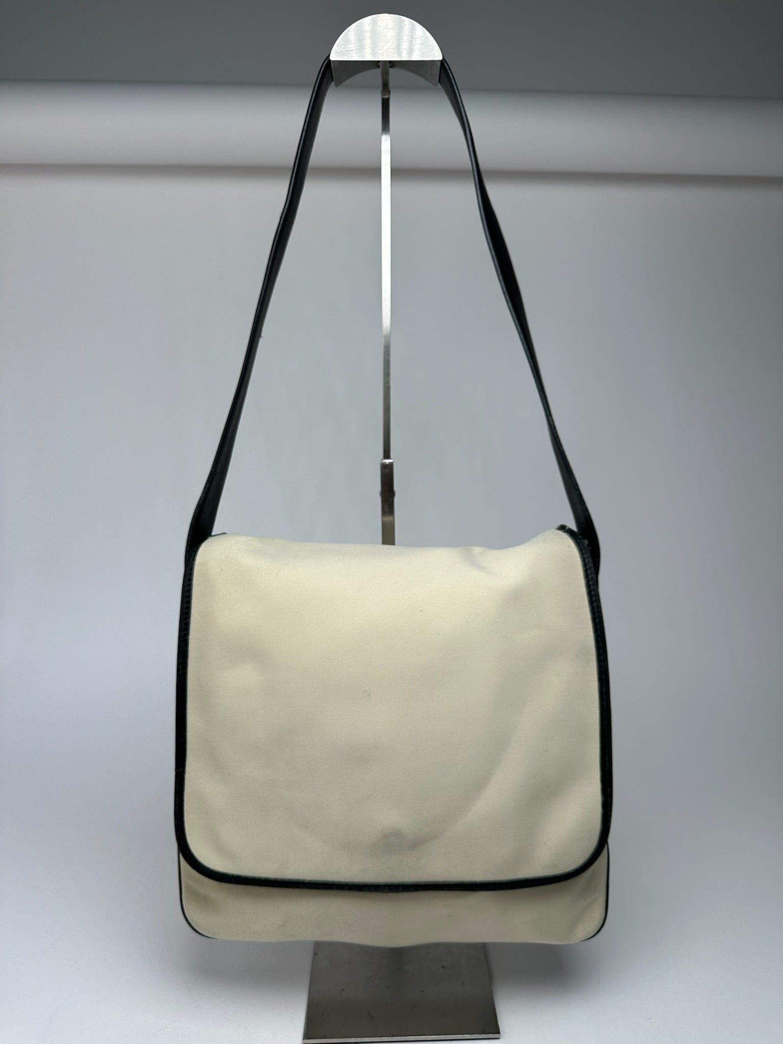 Loewe Vintage Canvas Leather Shoulder bag black white Size ONE SIZE - 15 Thumbnail