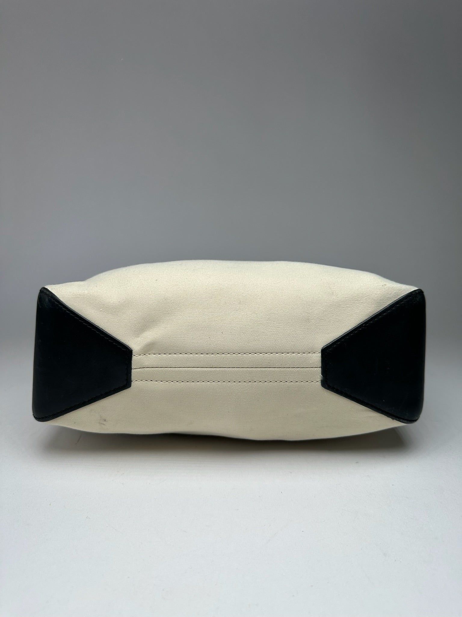 Loewe Vintage Canvas Leather Shoulder bag black white Size ONE SIZE - 4 Thumbnail