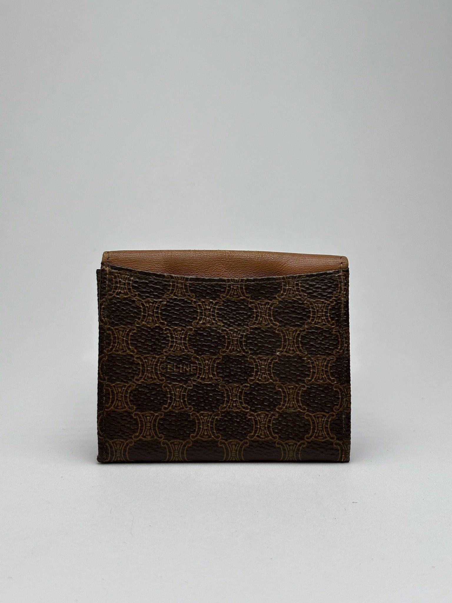 Celine Vintage Paris Leather Coin Case brown Size ONE SIZE - 2 Thumbnail