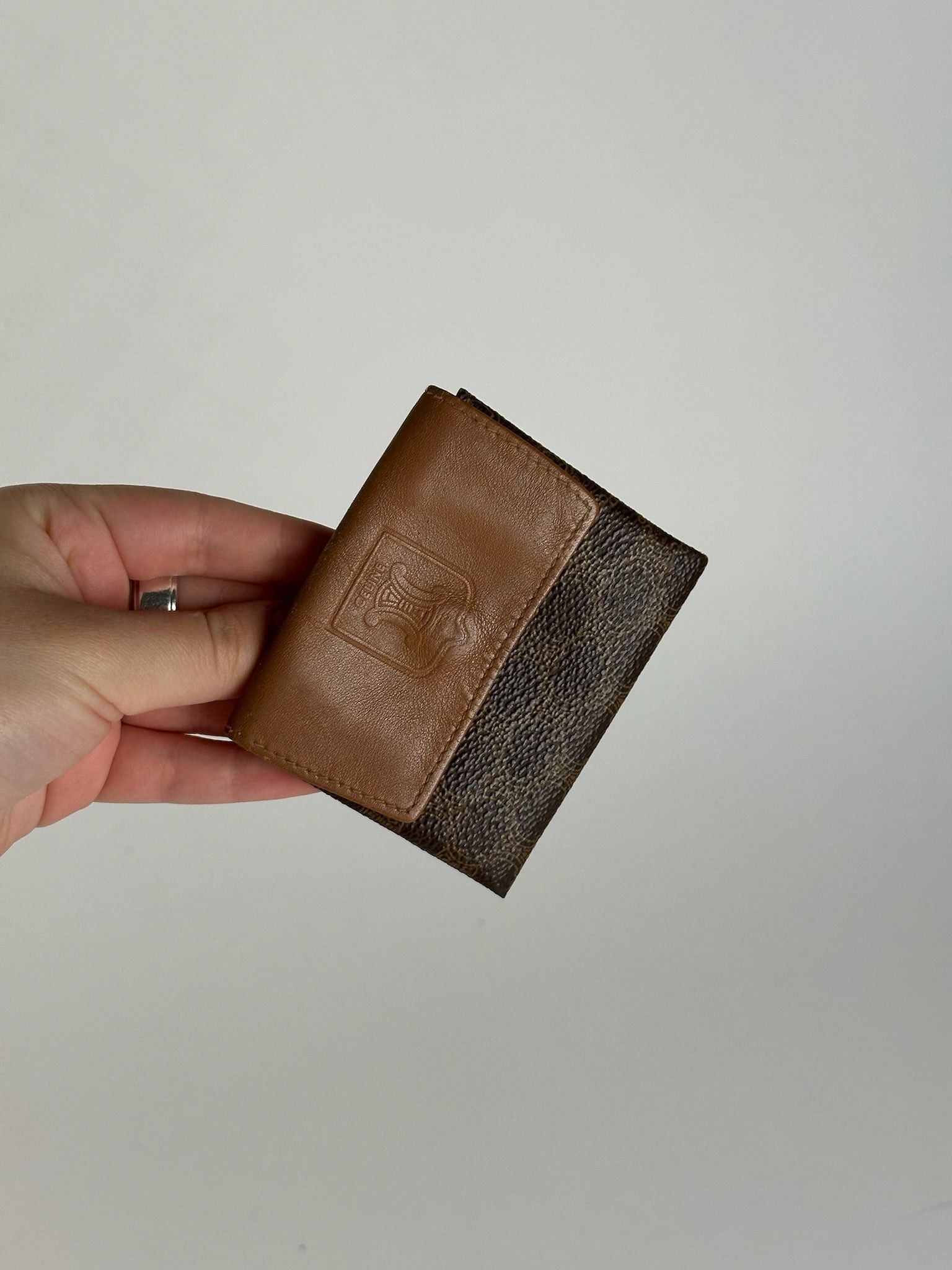 Celine Vintage Paris Leather Coin Case brown Size ONE SIZE - 7 Thumbnail