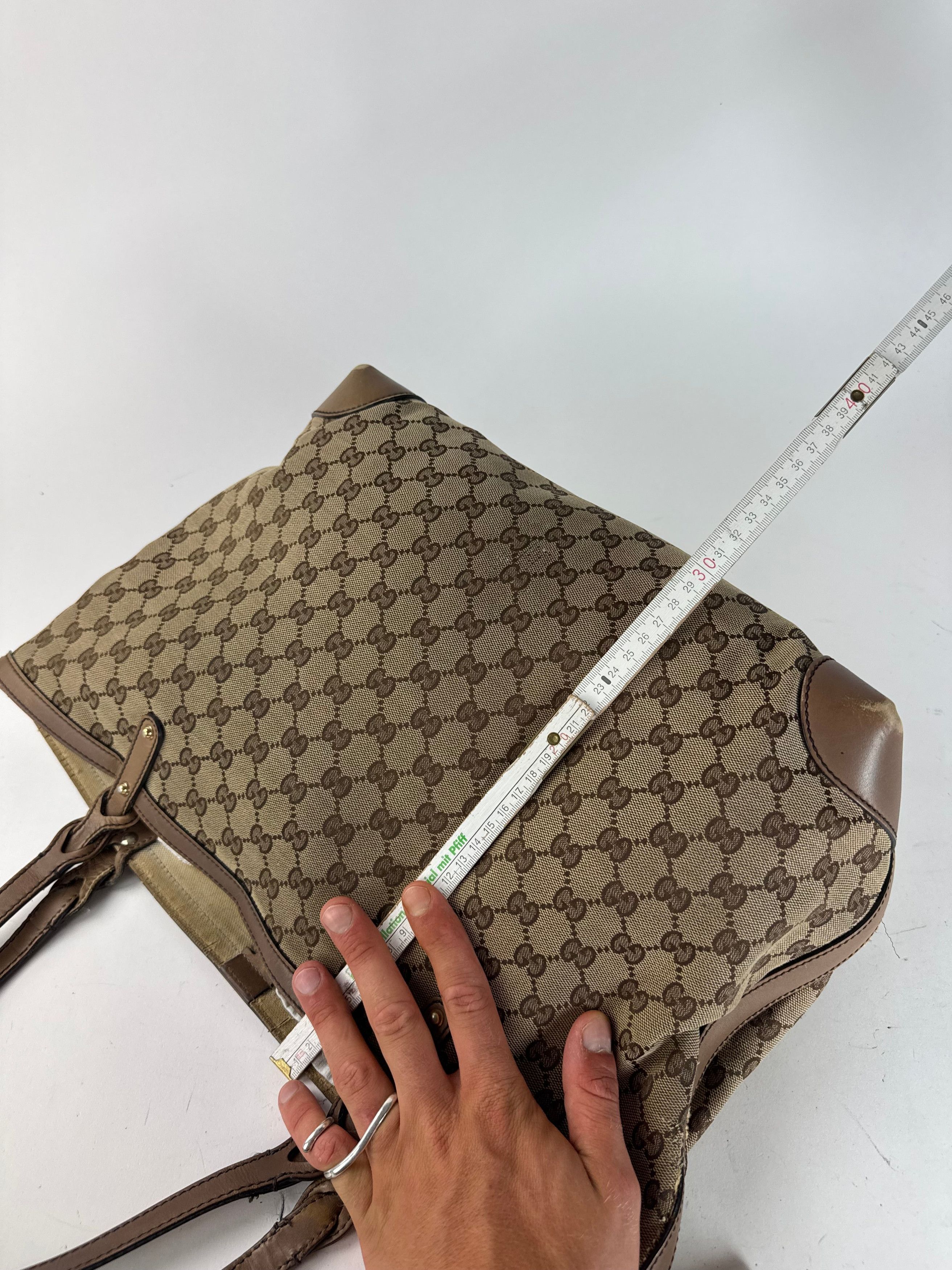 Gucci Vintage Monogramm Shopper Bag Brown beige Size ONE SIZE - 9 Thumbnail