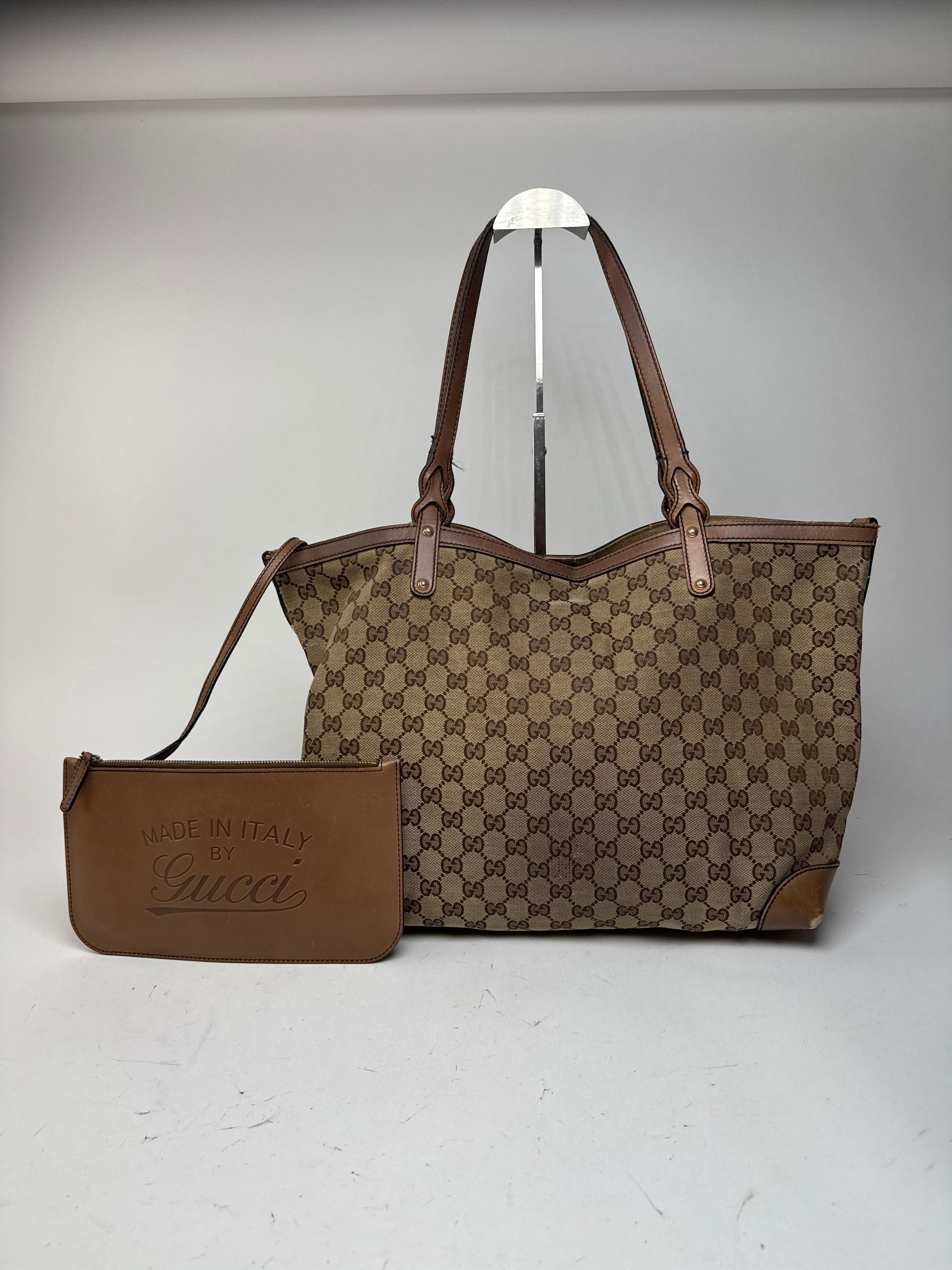 Gucci Vintage Monogramm Shopper Bag Brown beige Size ONE SIZE - 5 Thumbnail