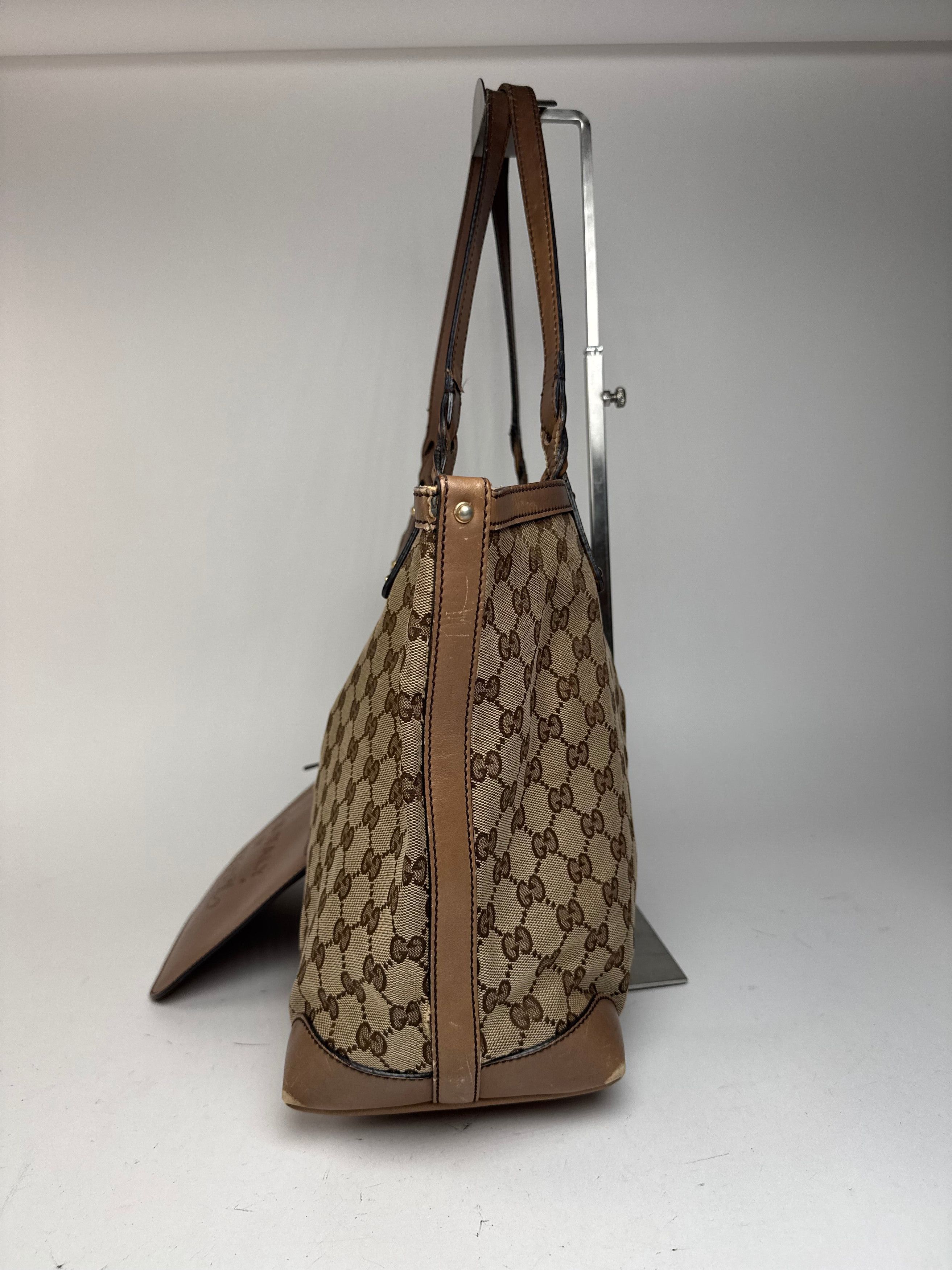 Gucci Vintage Monogramm Shopper Bag Brown beige Size ONE SIZE - 2 Thumbnail