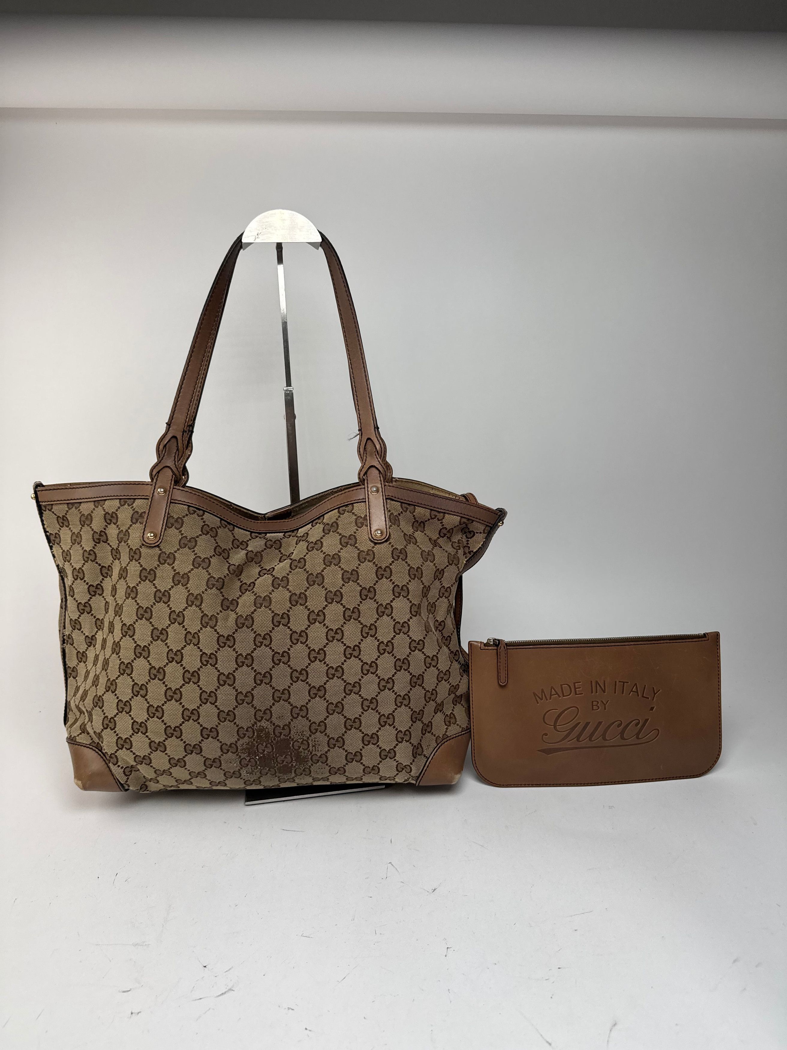 Gucci Vintage Monogramm Shopper Bag Brown beige Size ONE SIZE - 14 Thumbnail