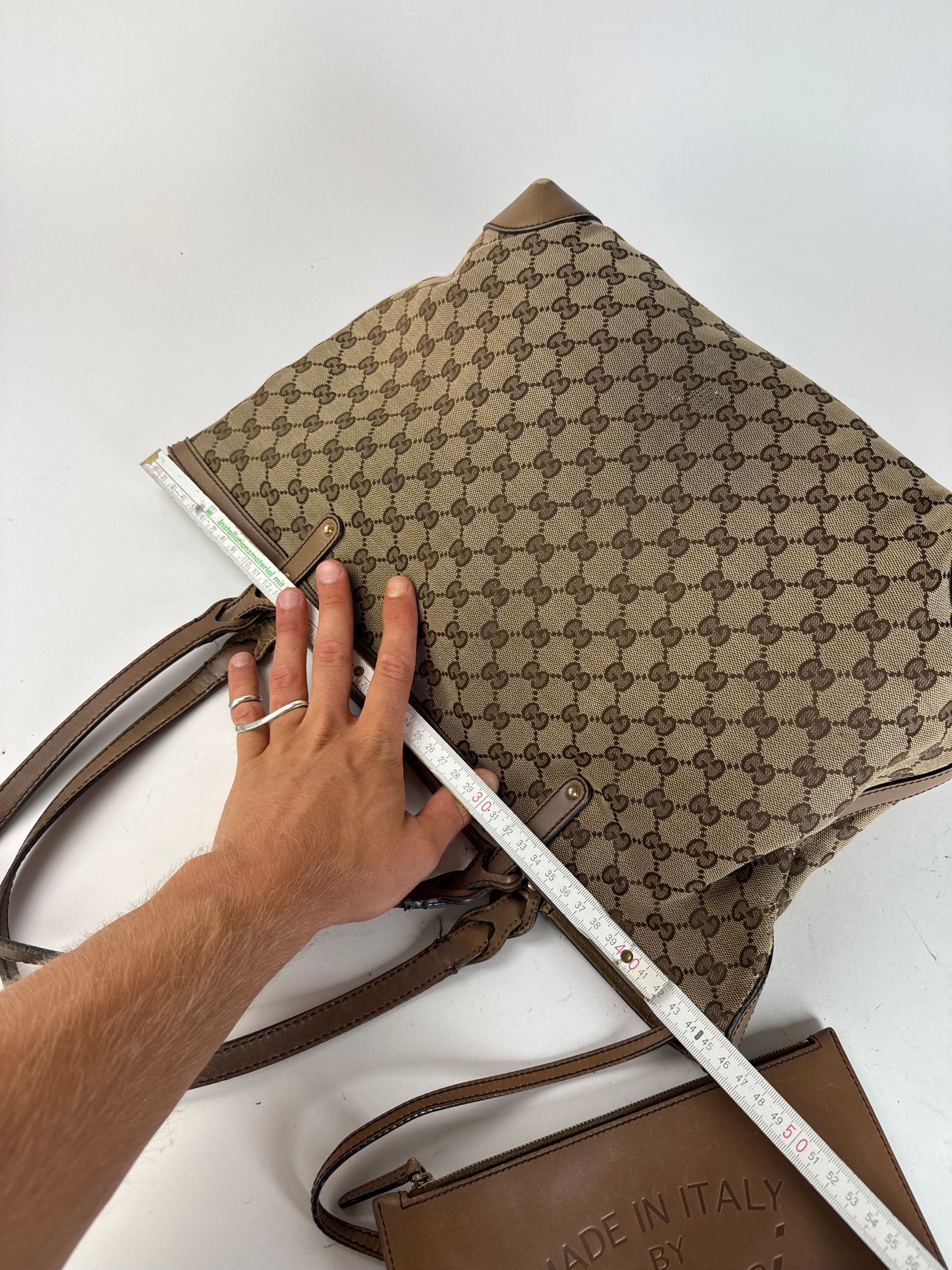 Gucci Vintage Monogramm Shopper Bag Brown beige Size ONE SIZE - 7 Thumbnail