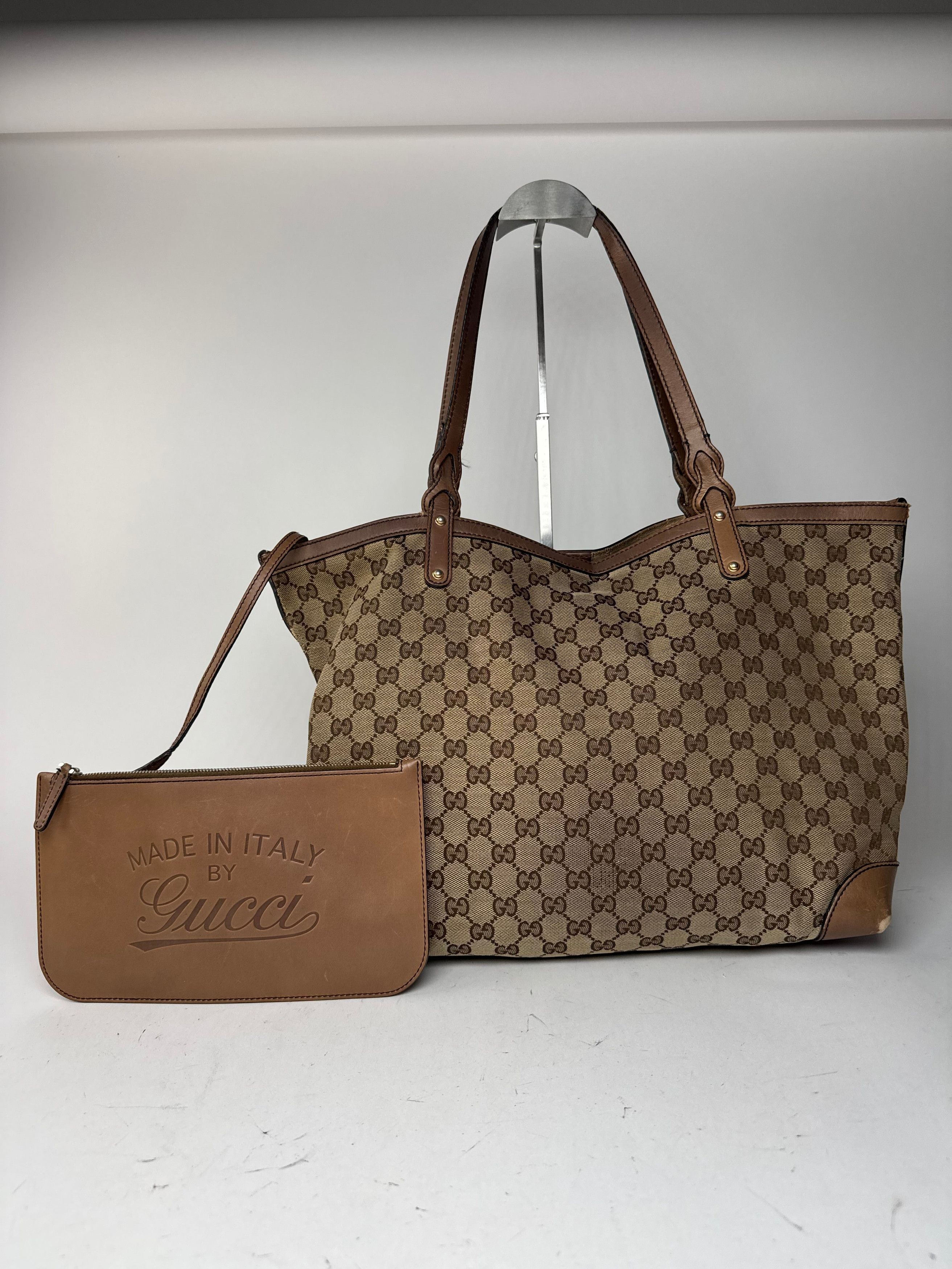 Gucci Vintage Monogramm Shopper Bag Brown beige Size ONE SIZE - 8 Thumbnail