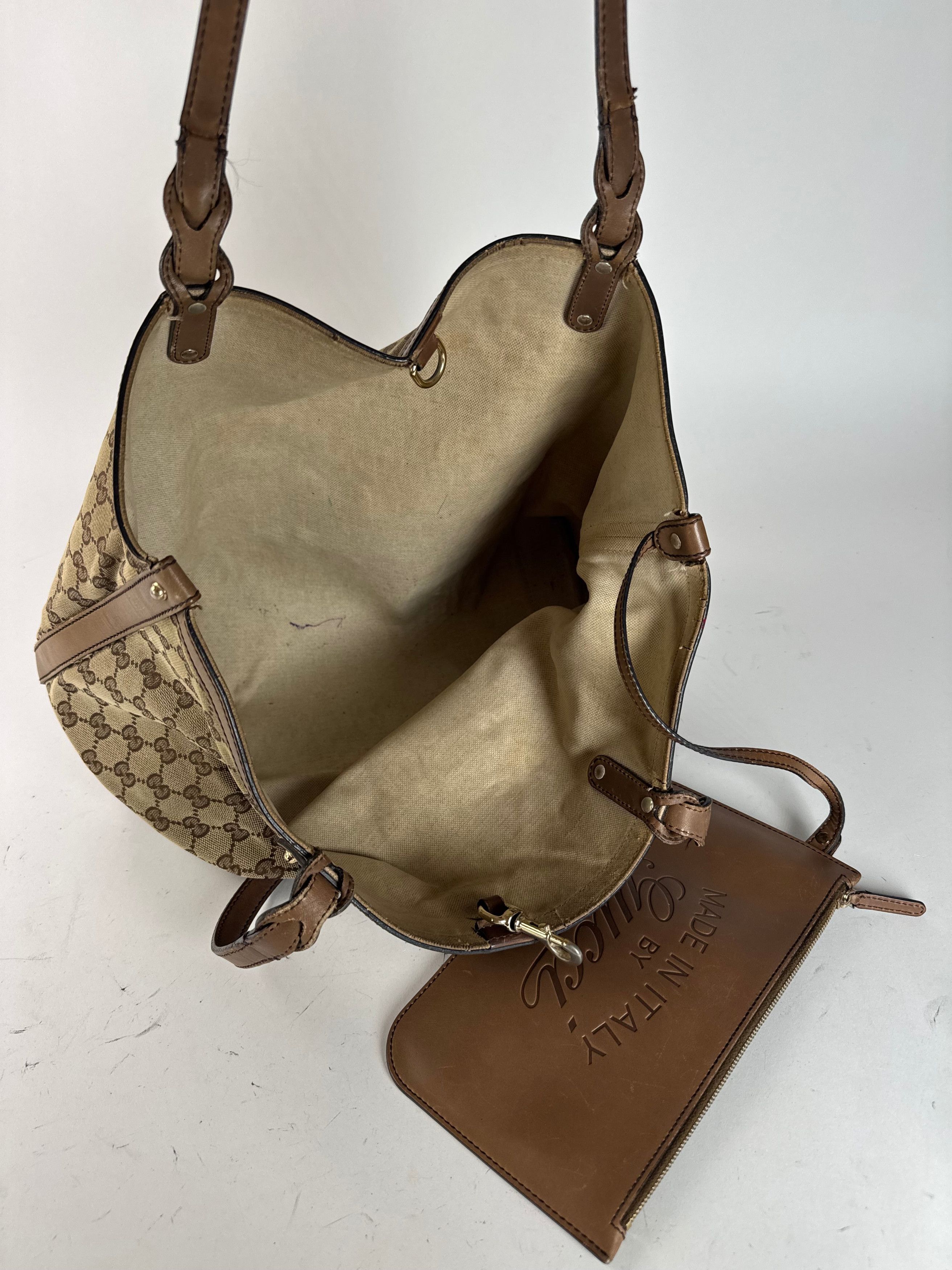 Gucci Vintage Monogramm Shopper Bag Brown beige Size ONE SIZE - 3 Thumbnail