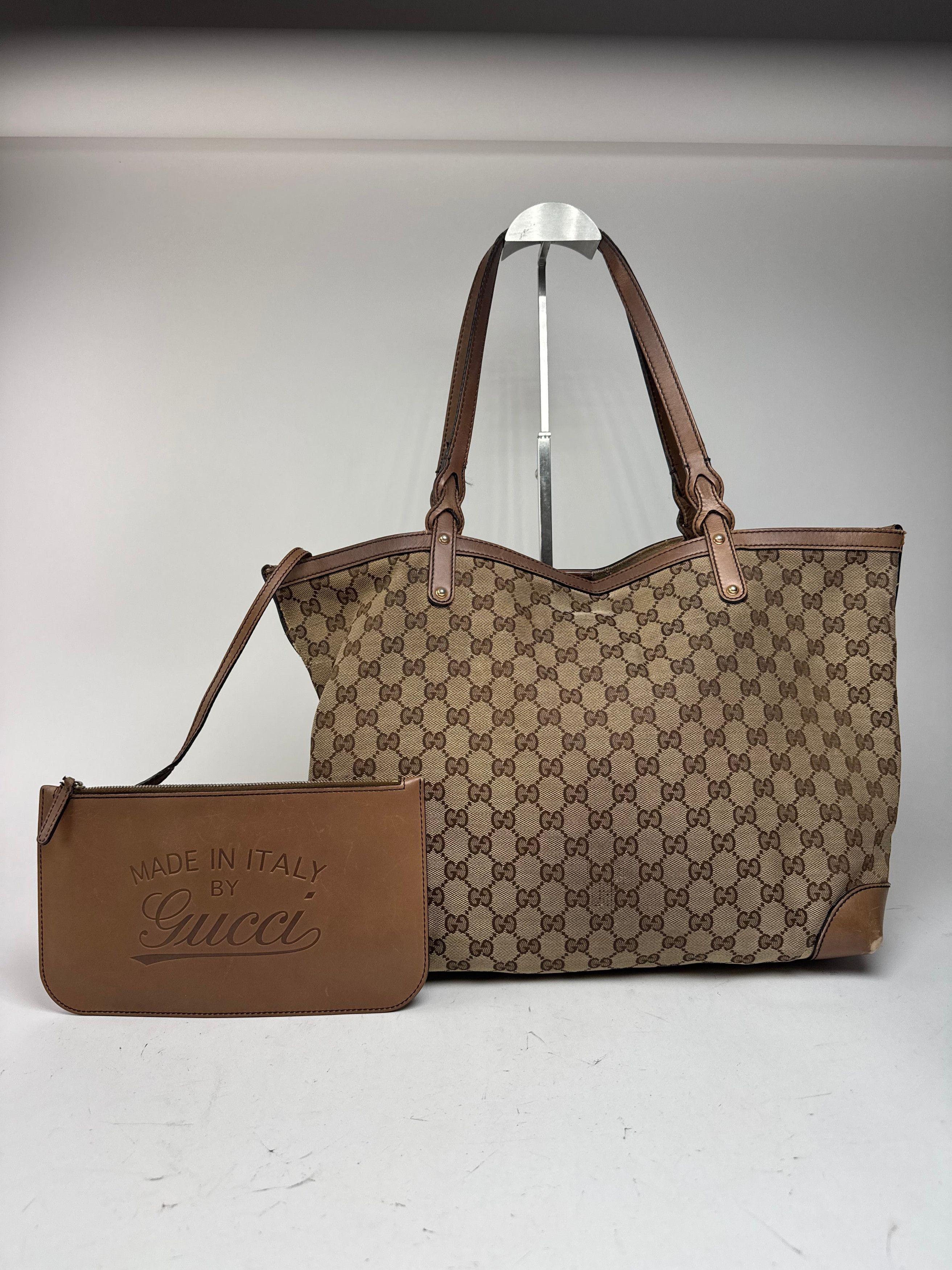 Gucci Vintage Monogramm Shopper Bag Brown beige Size ONE SIZE - 13 Thumbnail