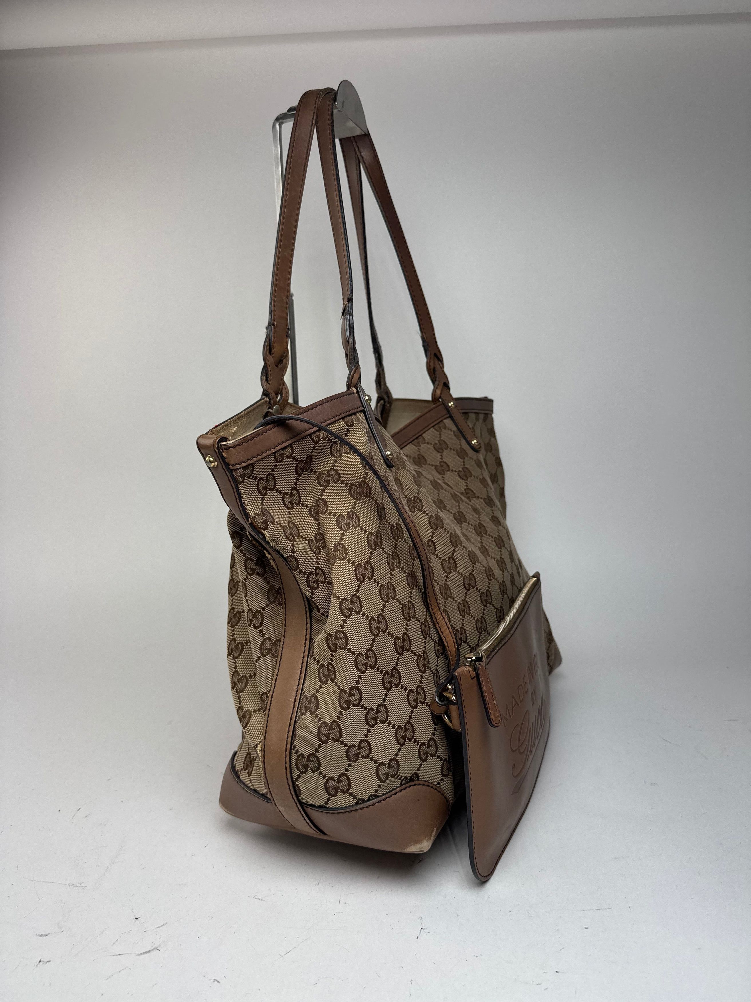 Gucci Vintage Monogramm Shopper Bag Brown beige Size ONE SIZE - 6 Thumbnail