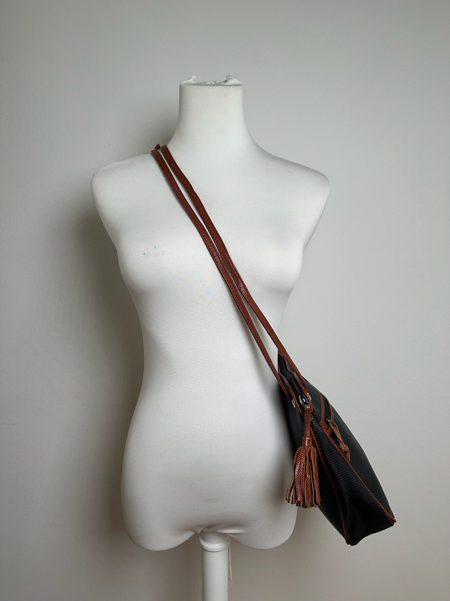 Bottega Veneta Vintage Leather bag brown black Size ONE SIZE - 3 Thumbnail