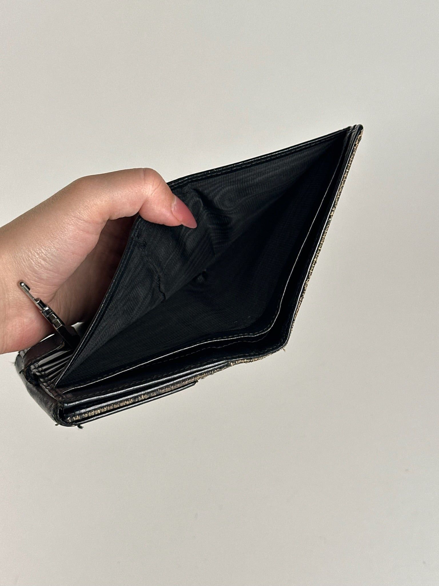 Gucci Vintage Monogram Wallet black grey Jackie Size ONE SIZE - 13 Thumbnail